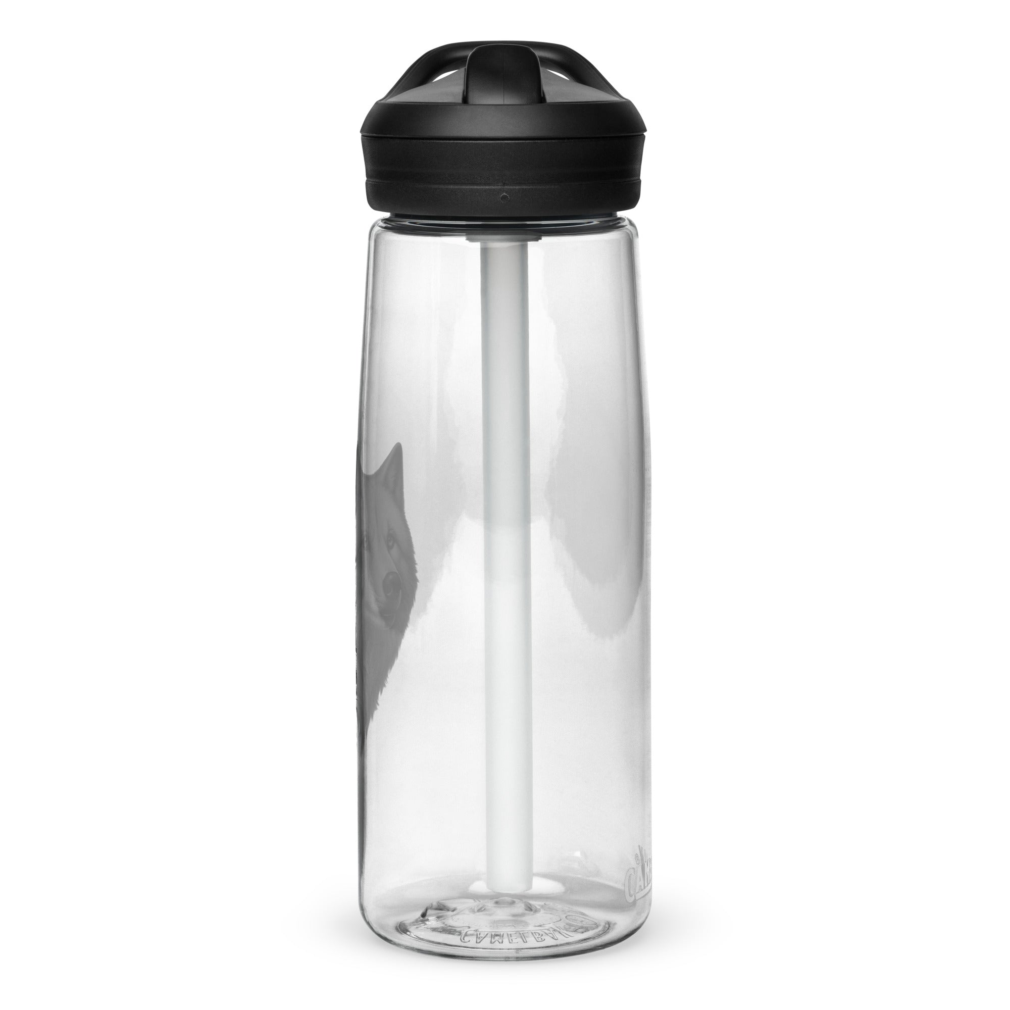 Dreamcatcher Wolf – Sports Water Bottle Realistic Native American Talisman Mythology Graphic Design
