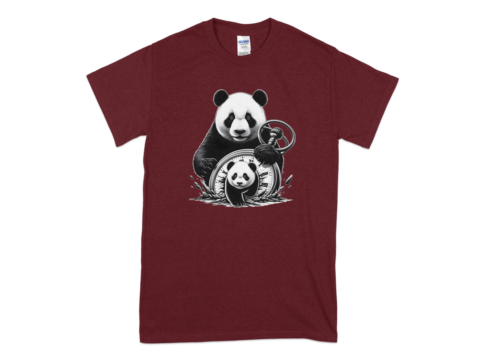 Panda - Coloured Gildan T-Shirt Realistic Animal Talisman Unisex Cute Tee Graphic Design