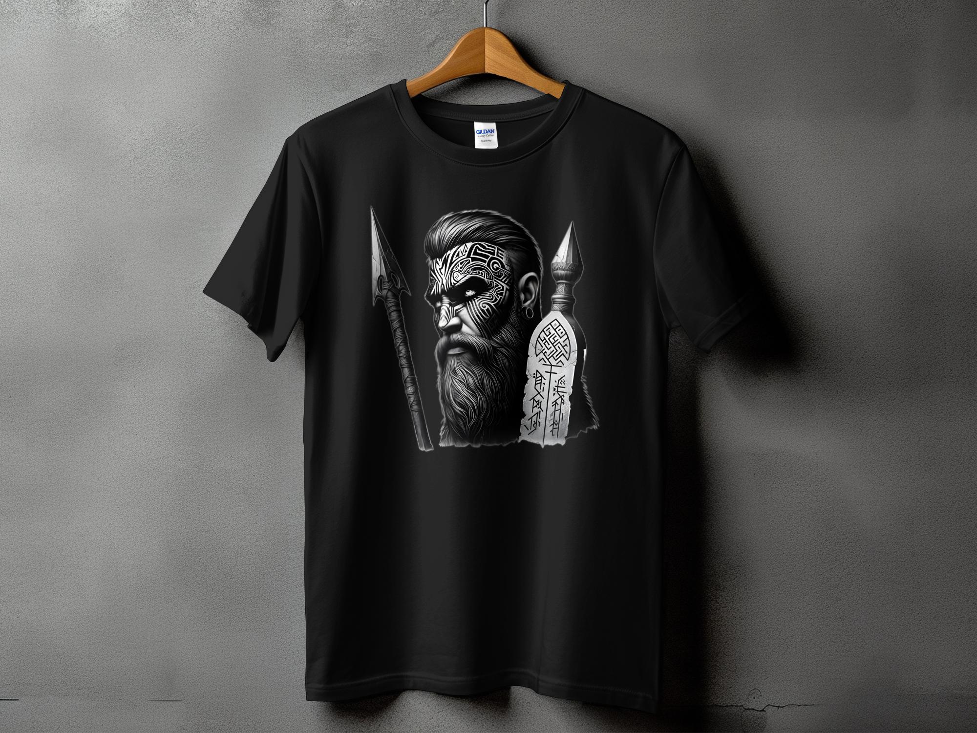 Viking Tenacity - Coloured Gildan T Shirt Realistic Norse Talisman Men Women Unisex Valhalla Tee Graphic Design