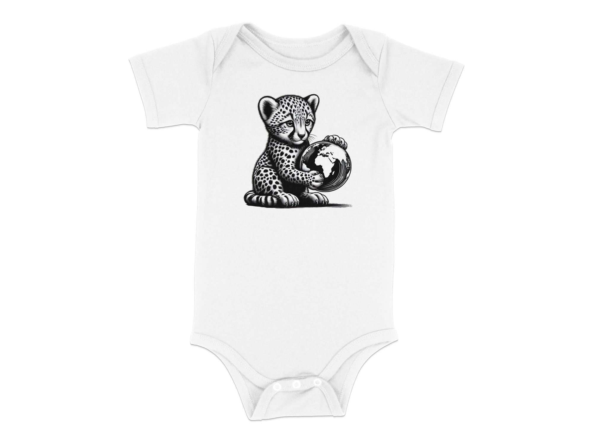 Cheetah World - Coloured Toddler Bodysuit Realistic Animal Talisman Unisex Cute Tee Graphic Design