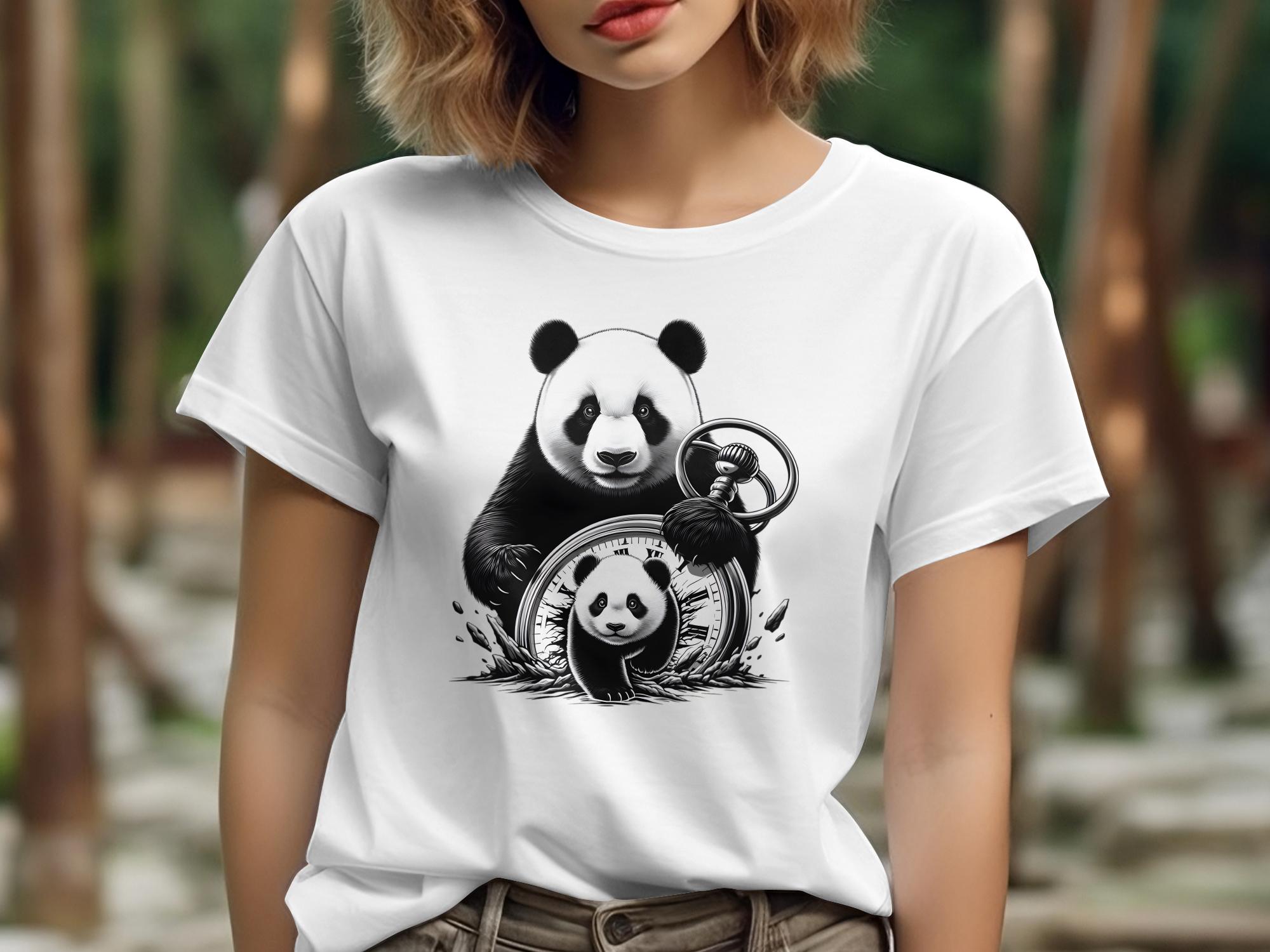 Panda - Coloured Gildan T-Shirt Realistic Animal Talisman Unisex Cute Tee Graphic Design