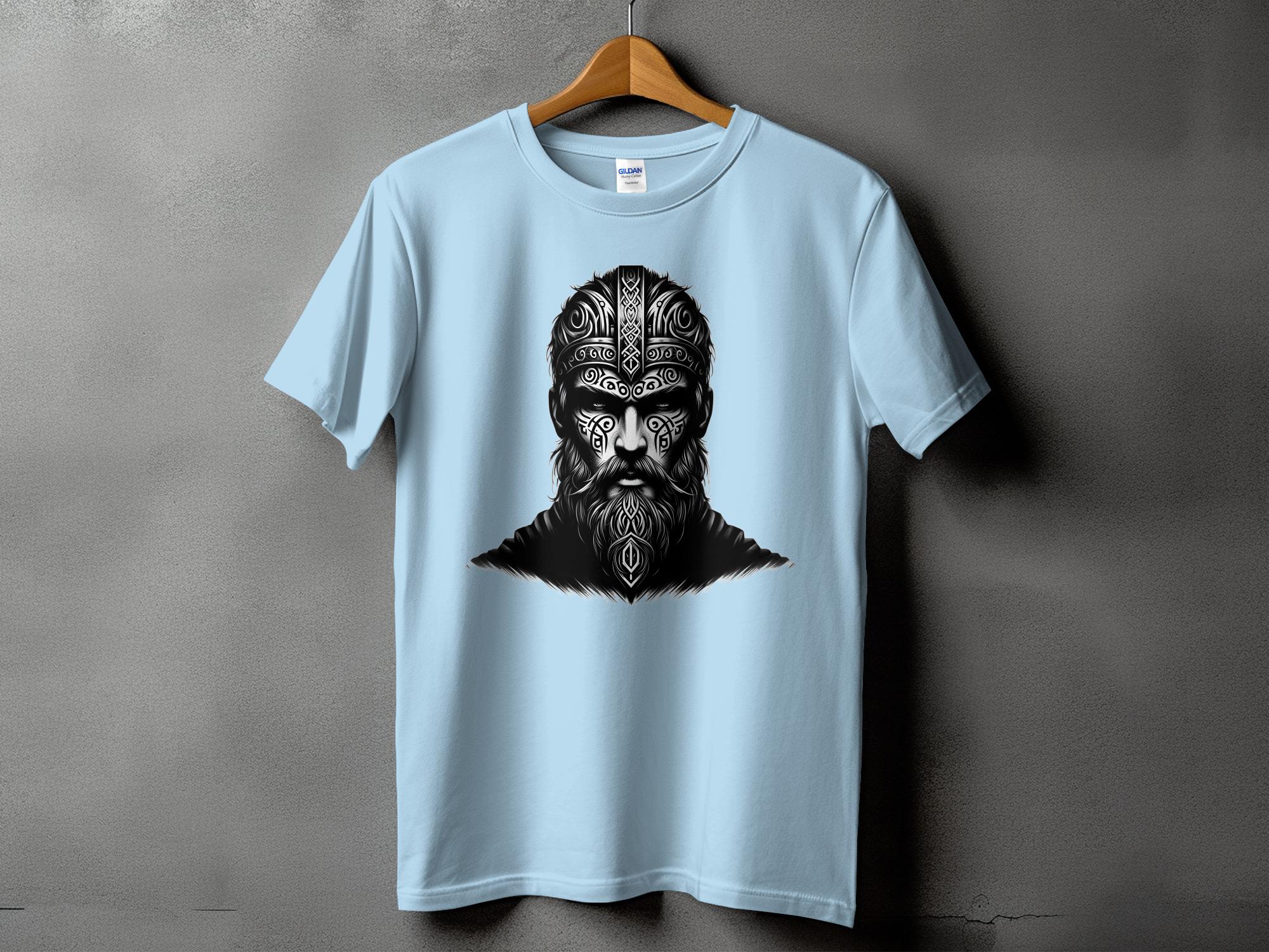 Viking Unyielding - Coloured Gildan T Shirt Realistic Norse Talisman Men Women Unisex Valhalla Tee Graphic Design