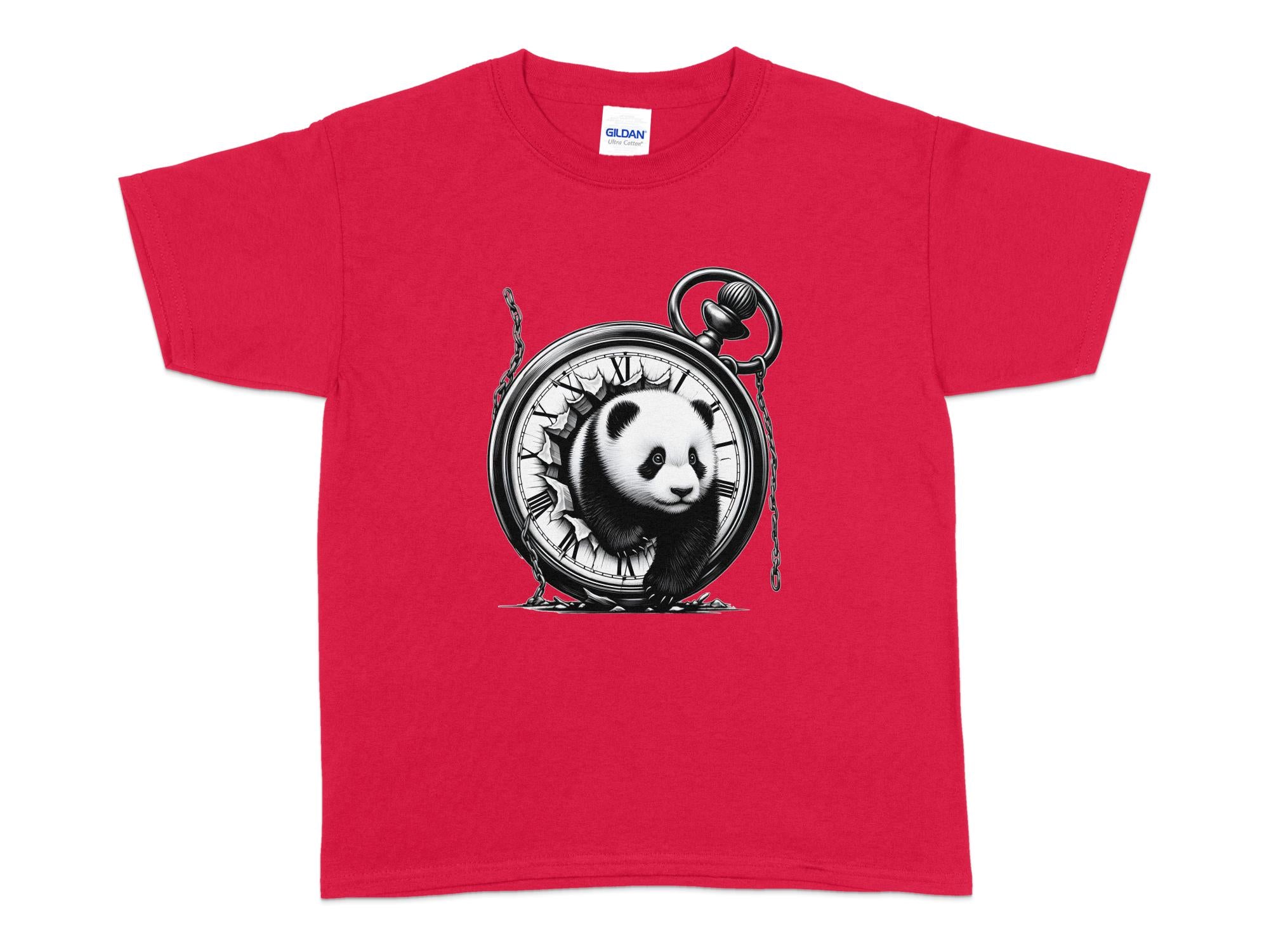 Panda - Coloured Kids T-Shirt Realistic Animal Talisman Unisex Cute Tee Graphic Design