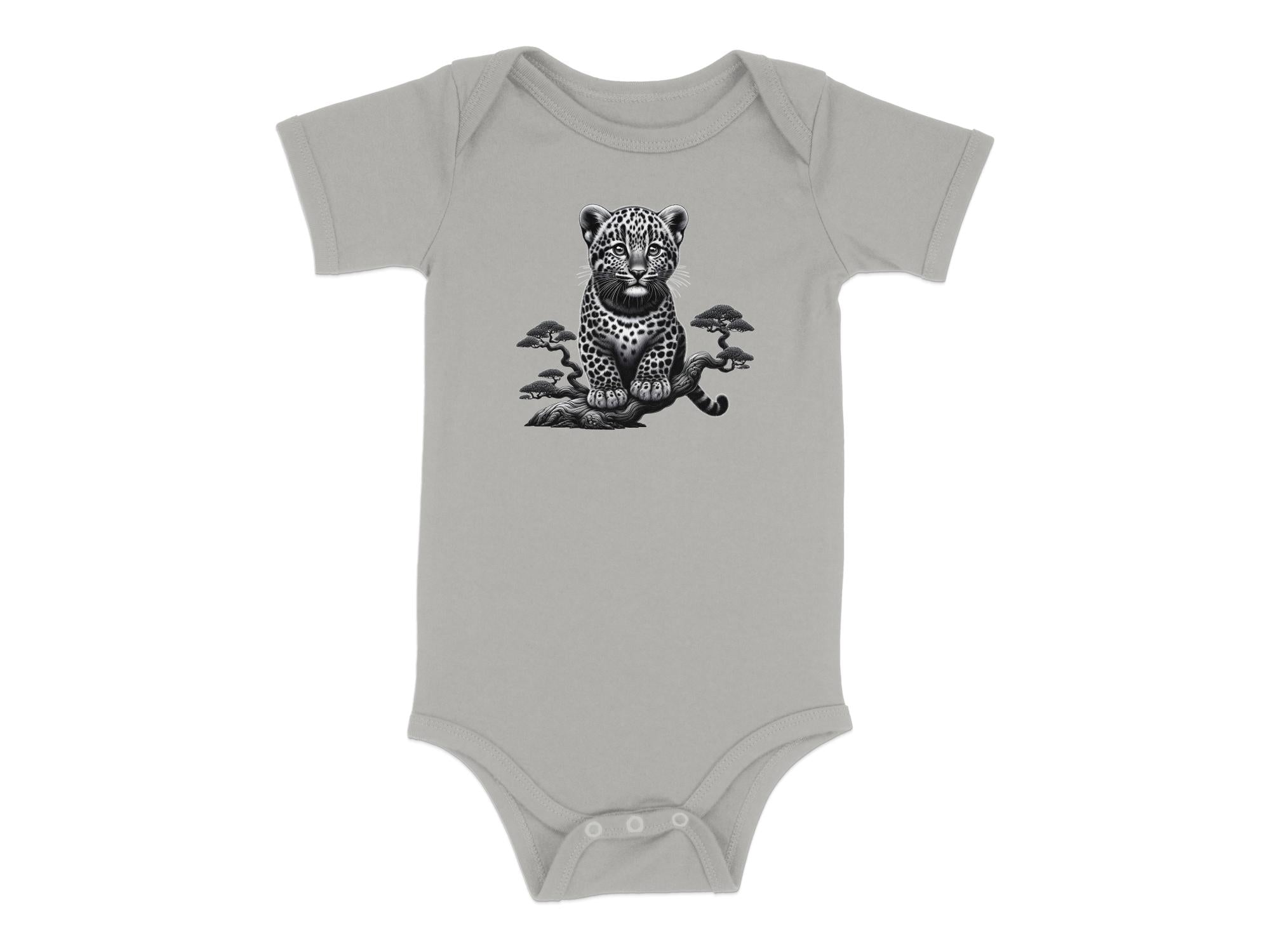 Leopard Bonsai - Coloured Toddler Bodysuit Realistic Animal Talisman Unisex Cute Tee Graphic Design