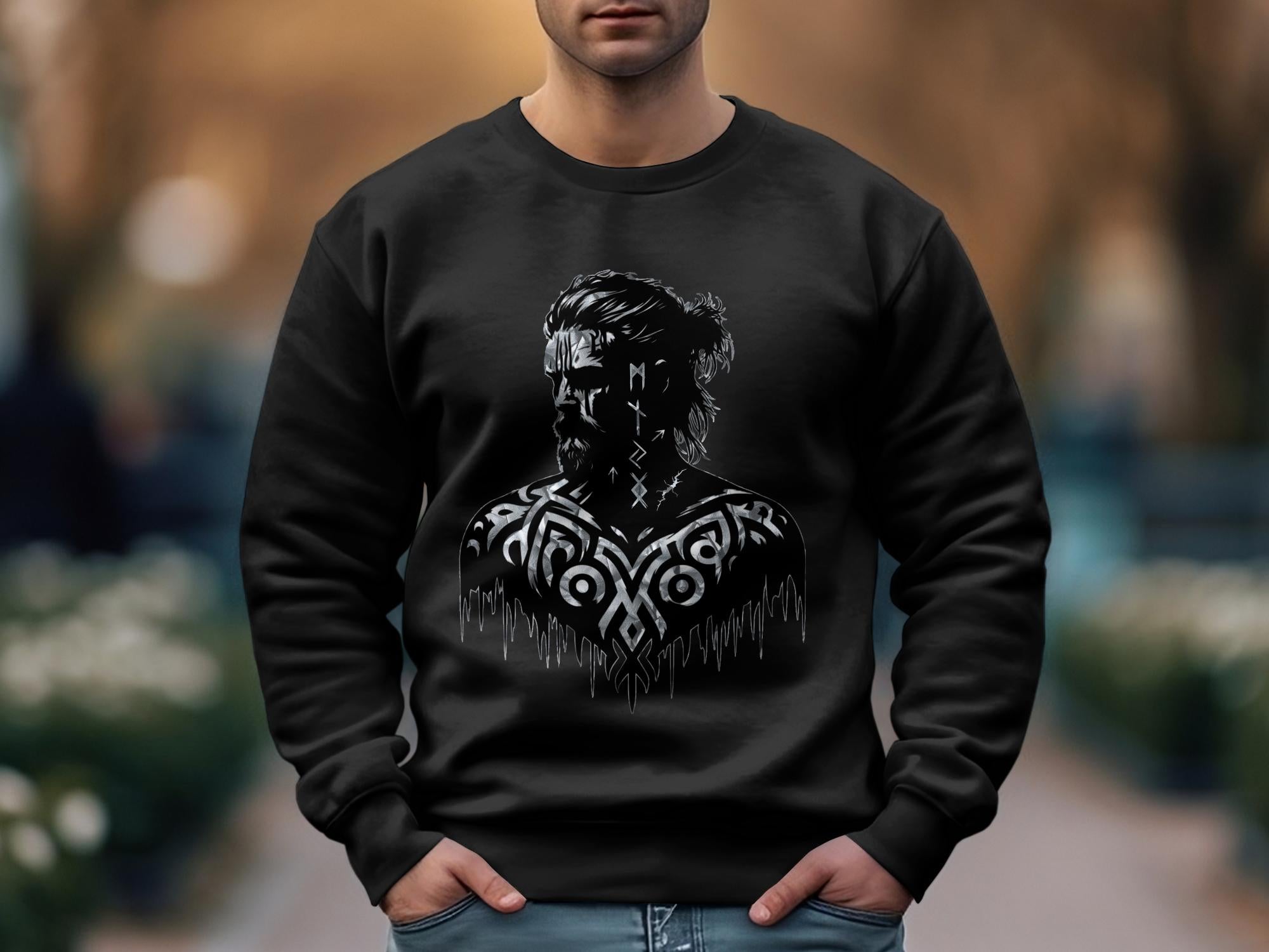 Viking Reflection - Coloured Gildan Sweatshirt Norse Talisman Men Women Unisex Valhalla Tee