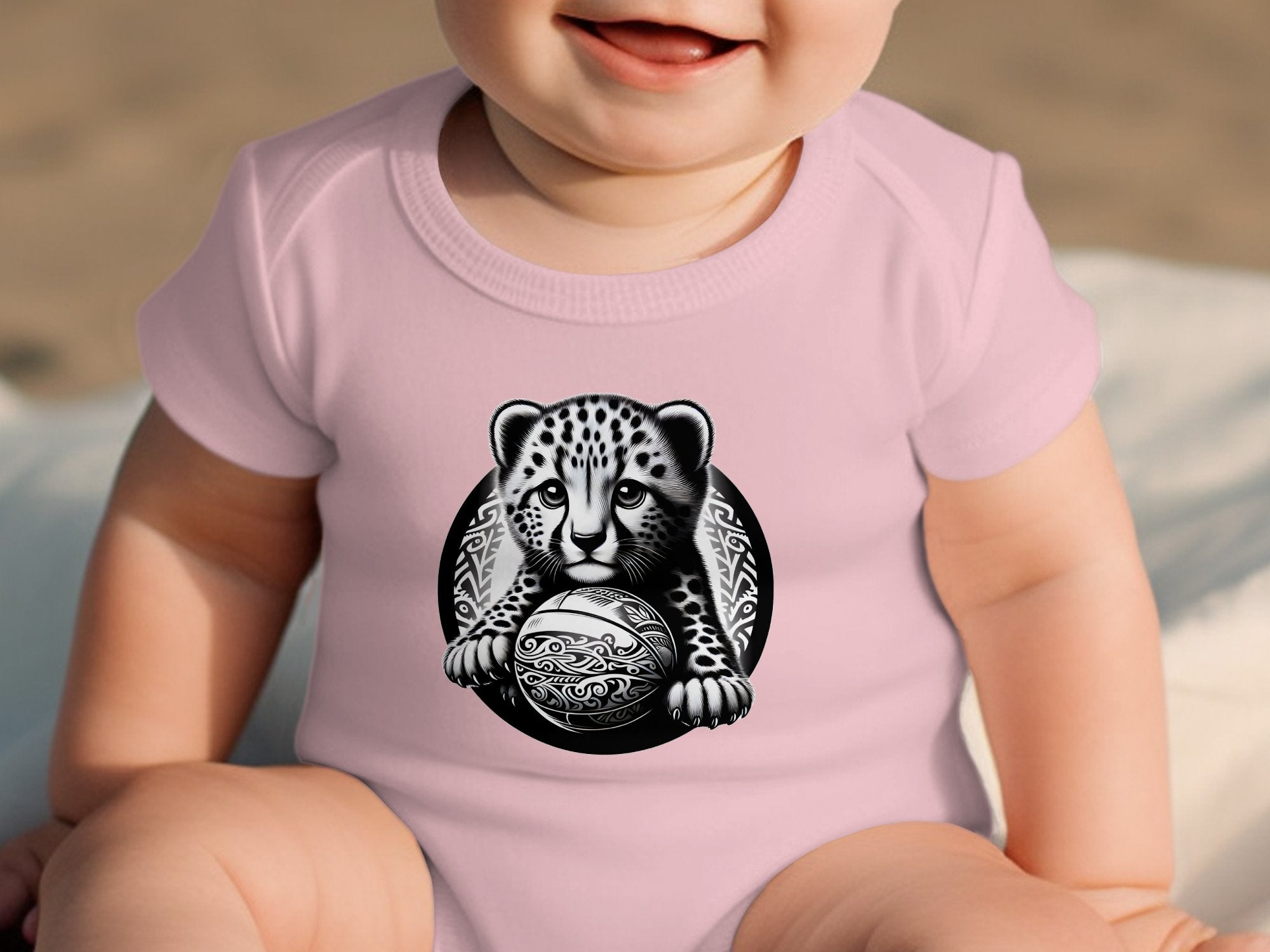 Cheetah World - Coloured Toddler Bodysuit Realistic Animal Talisman Unisex Cute Tee Graphic Design