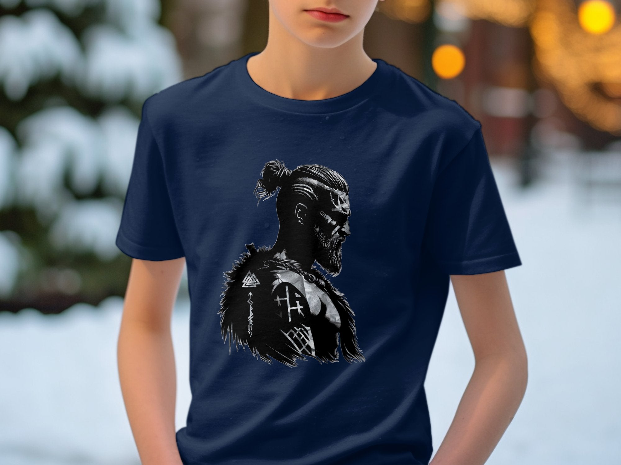 Viking Resilience- Coloured Gildan Kids T Shirt Norse Talisman Unisex Valhalla Tee