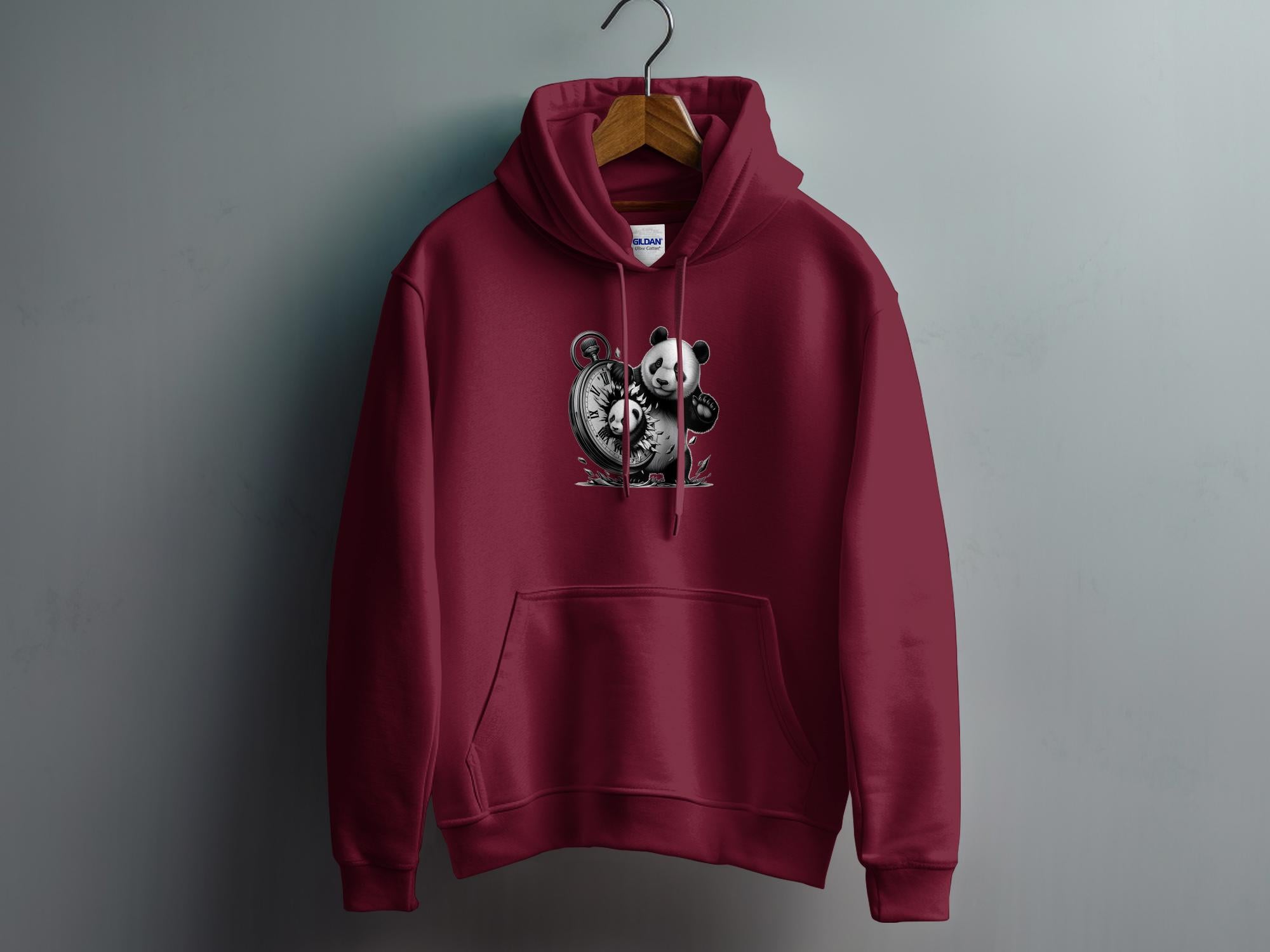 Panda - Coloured Gildan Hoodie Realistic Animal Talisman Unisex Cute Tee Graphic Design