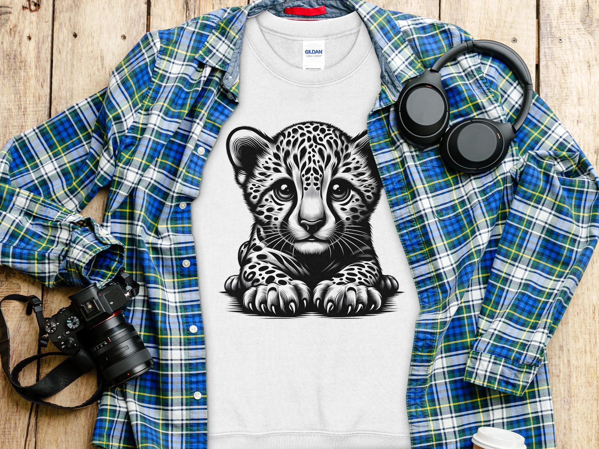 Cheetah World - Coloured Gildan Sweatshirt Realistic Animal Talisman Unisex Cute Tee Graphic Design