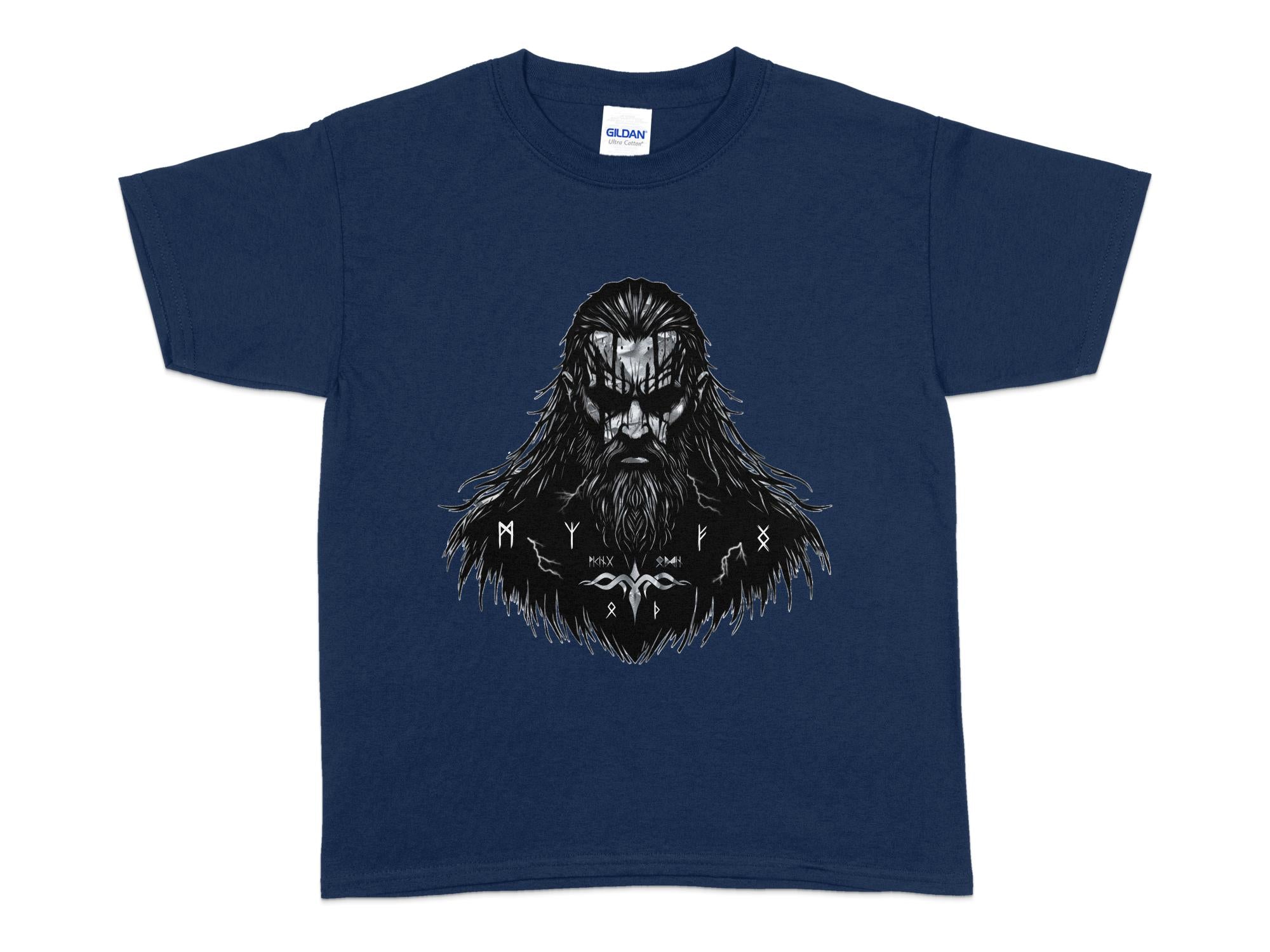 Viking Atonement - Coloured Gildan Kids T Shirt Norse Talisman Unisex Valhalla Tee