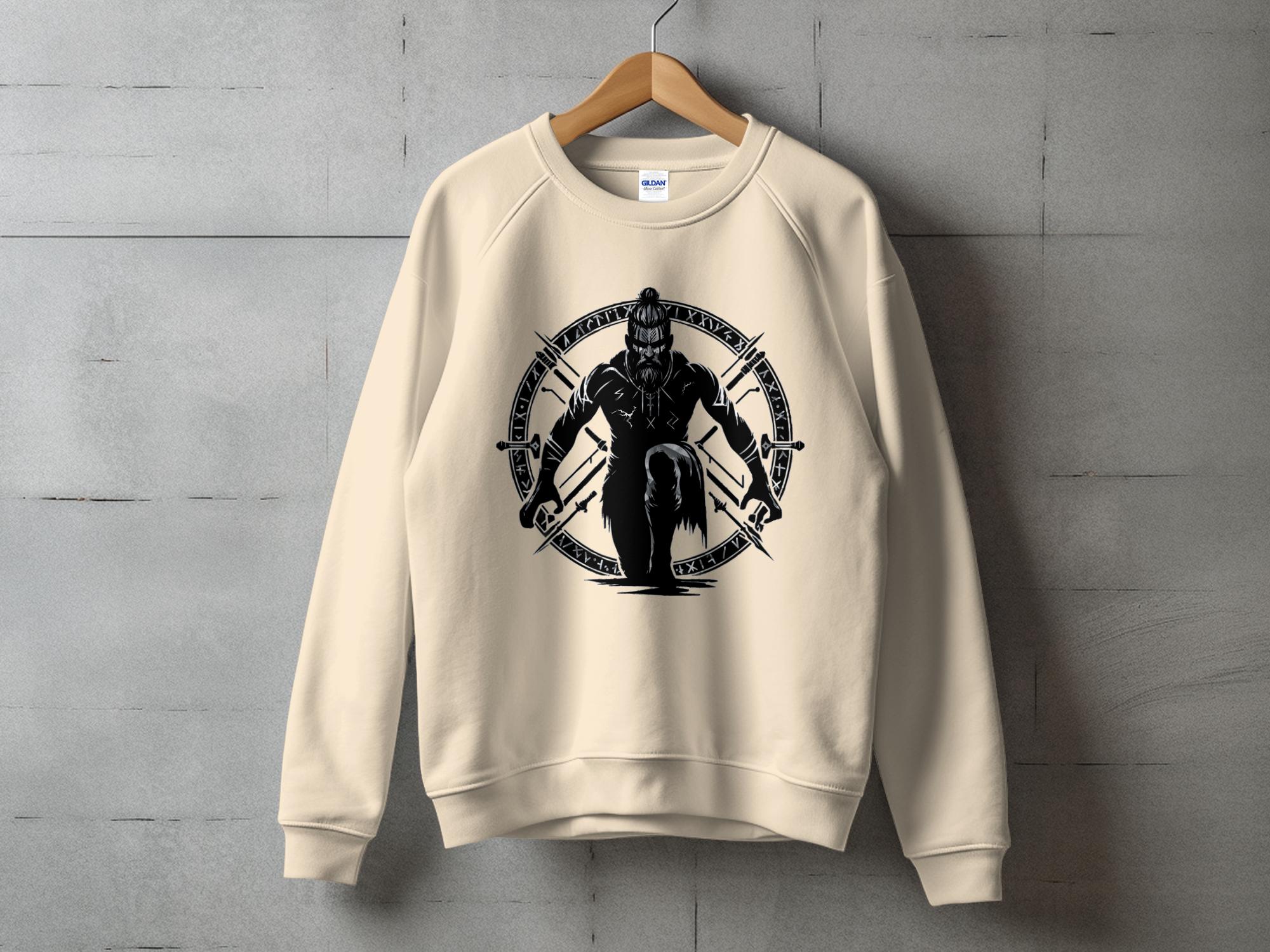 Viking Watchman - Coloured Gildan Sweatshirt Norse Talisman Men Women Unisex Valhalla Tee