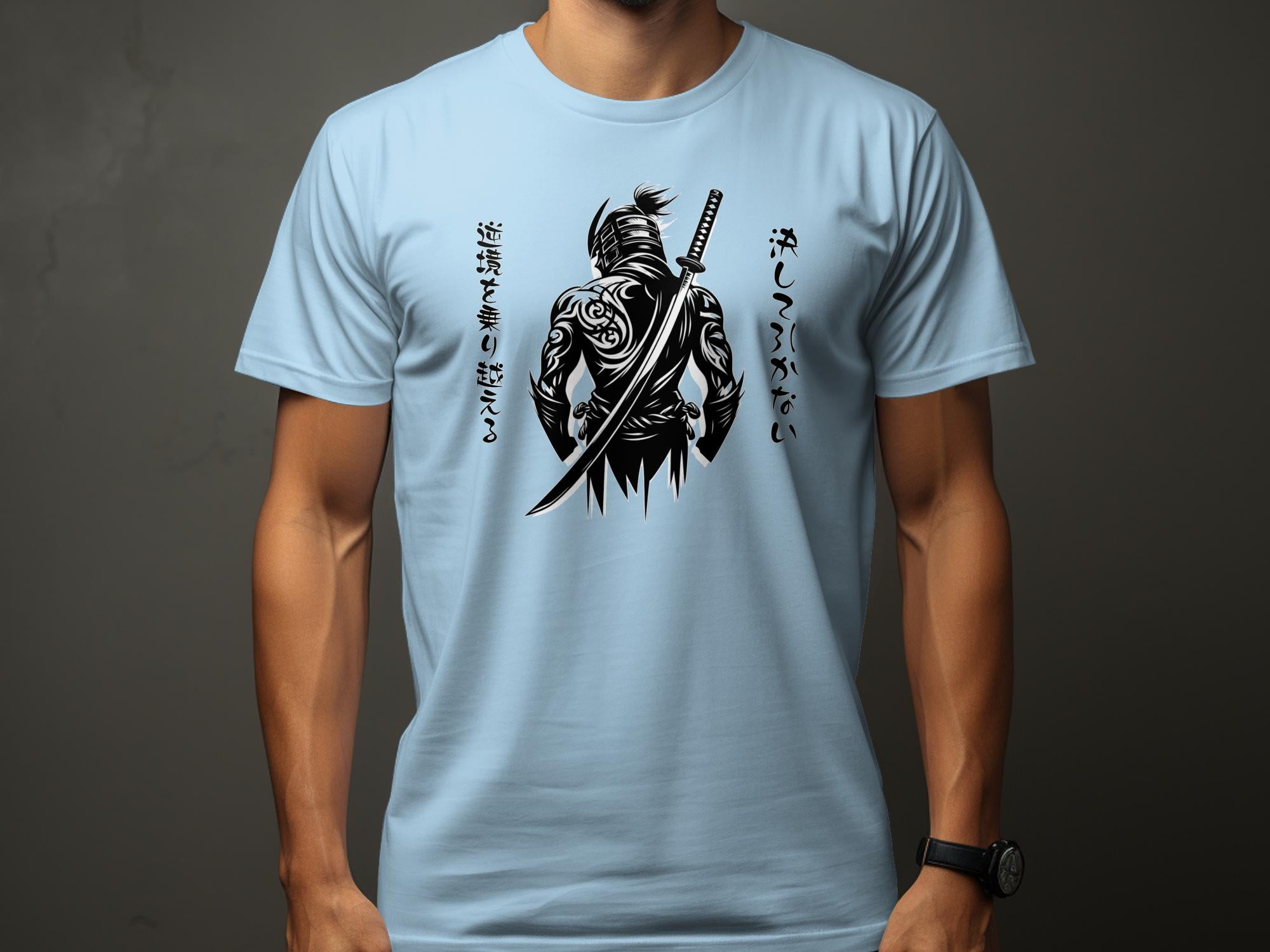 Samurai Ninja - Coloured Gildan T-Shirt Japanese Talisman Unisex Cultural Symbolic Graphic Design