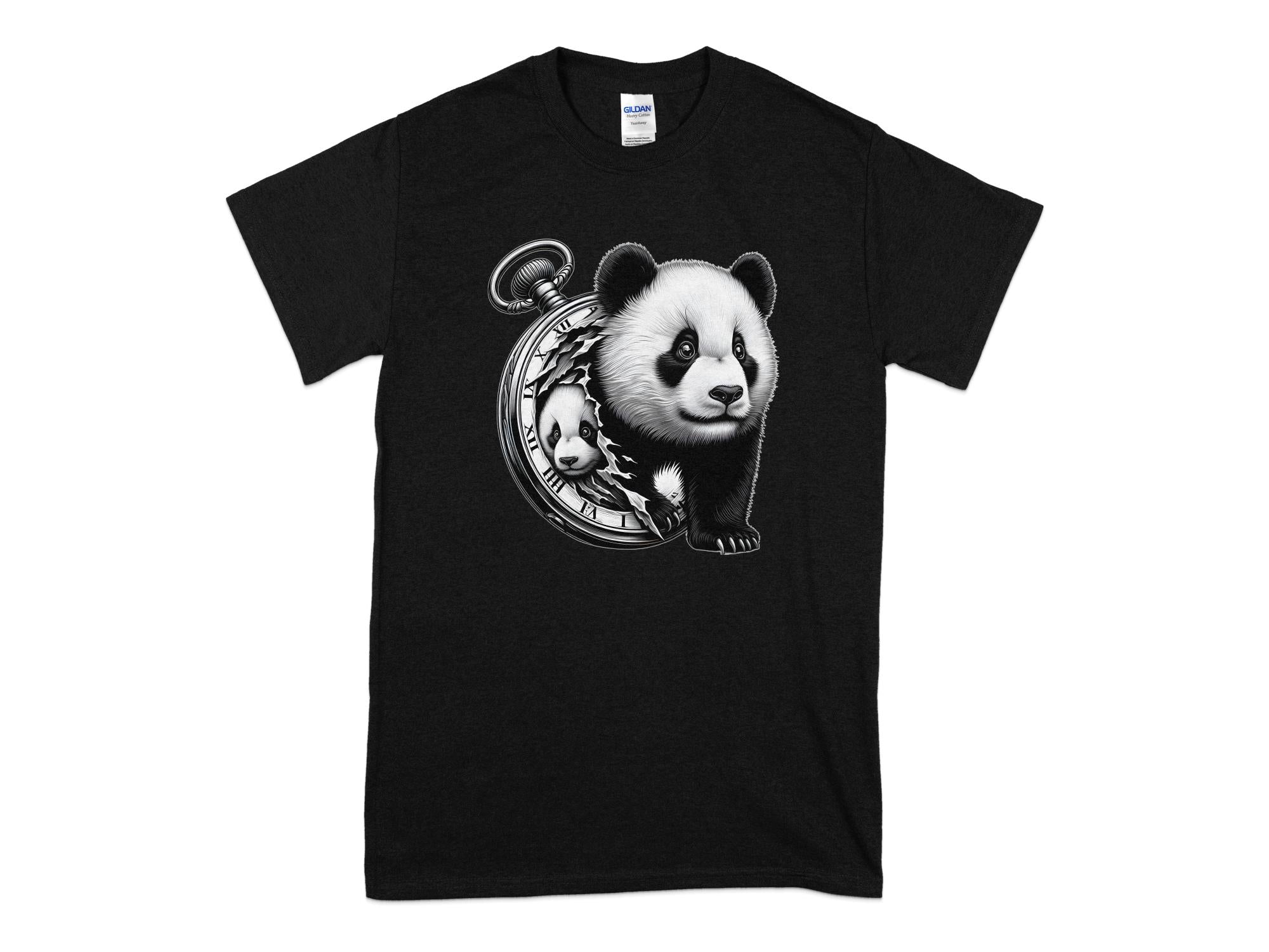 Panda - Coloured Gildan T-Shirt Realistic Animal Talisman Unisex Cute Tee Graphic Design