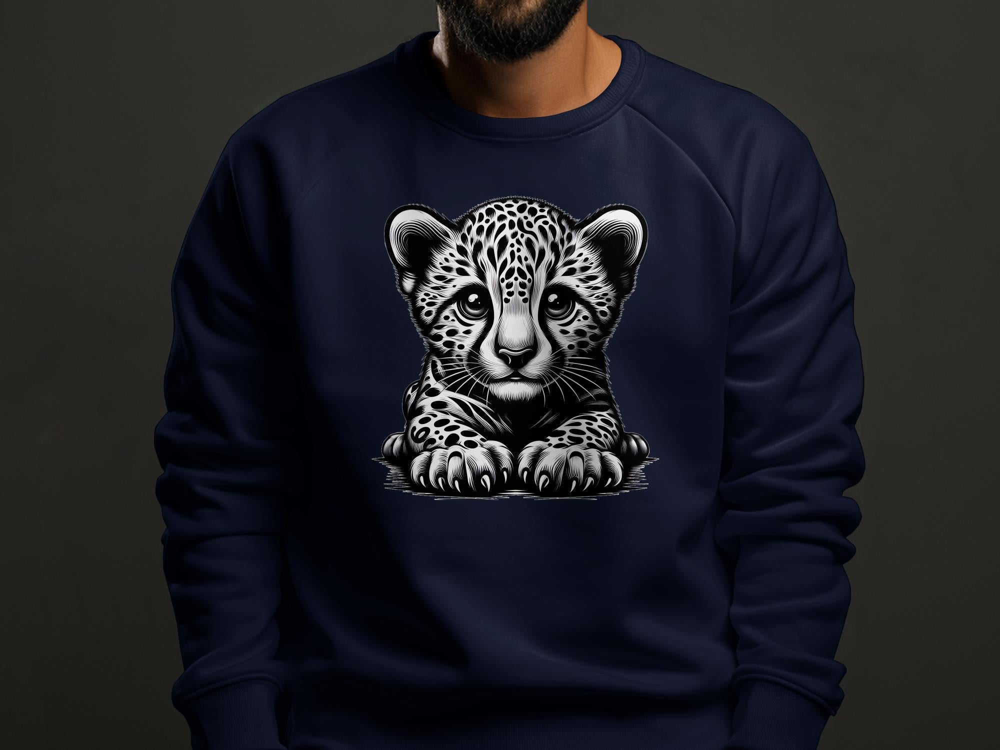 Cheetah World - Coloured Gildan Sweatshirt Realistic Animal Talisman Unisex Cute Tee Graphic Design