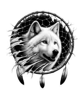 Dreamcatcher Wolf - Digital Art | PNG, JPEG & SVG | Instant Download for Apparel, Décor and Wall Art