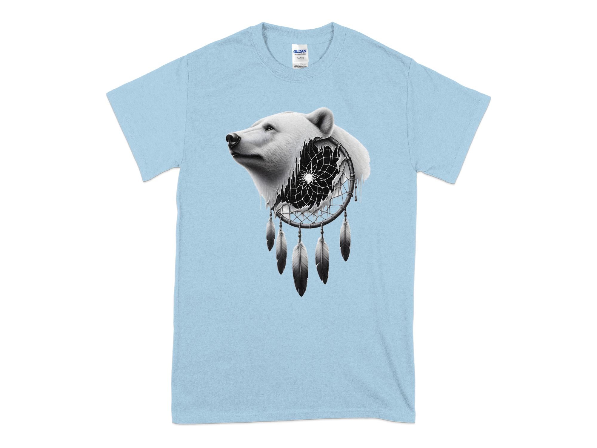 Dreamcatcher Bear - Coloured Gildan T-Shirt Realistic Native American Talisman Unisex Mythology Tee Graphic Design