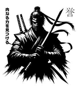 Samurai Ninja - Digital Art | PNG, JPEG & SVG | Instant Download for Apparel, Décor and Wall Art