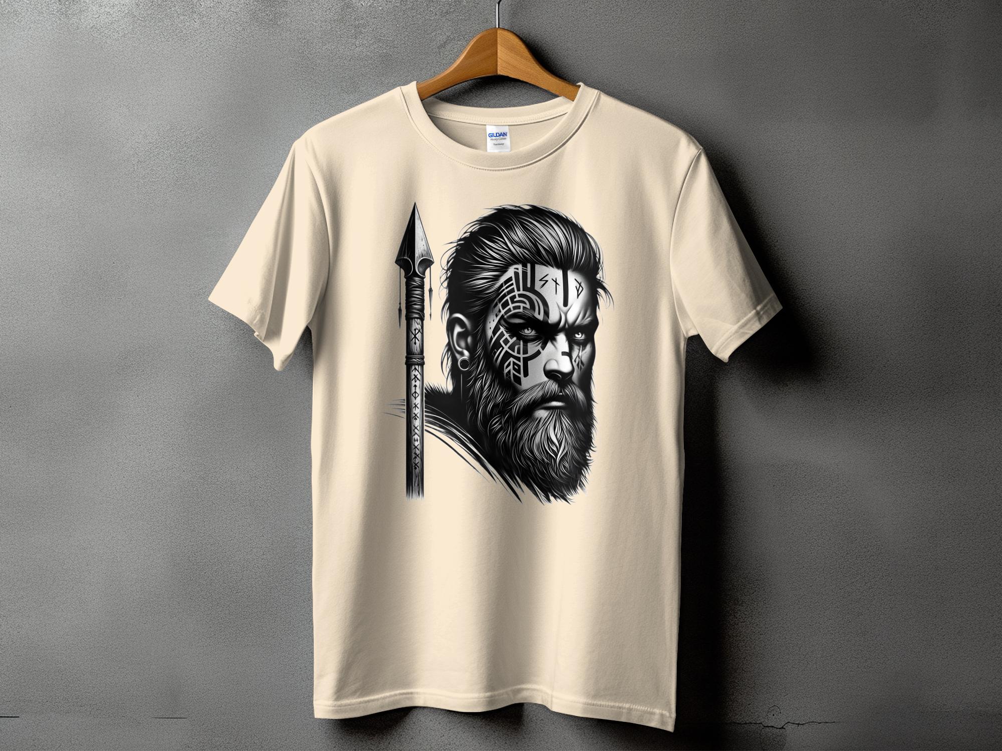 Viking Protector - Coloured Gildan T Shirt Realistic Norse Talisman Men Women Unisex Valhalla Tee Graphic Design