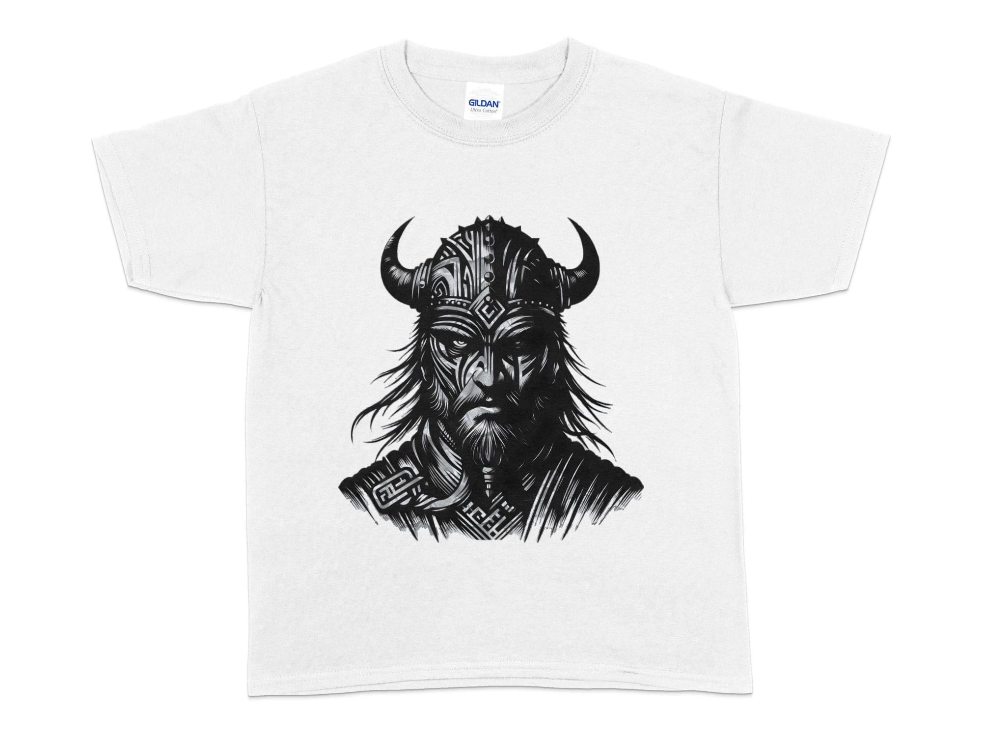 Viking Valour- Coloured Gildan Kids T Shirt Norse Talisman Unisex Valhalla Tee