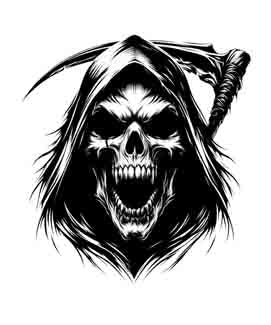 Grim Reaper - Digital Art | PNG, JPEG & SVG | Instant Download for Apparel, Décor and Wall Art