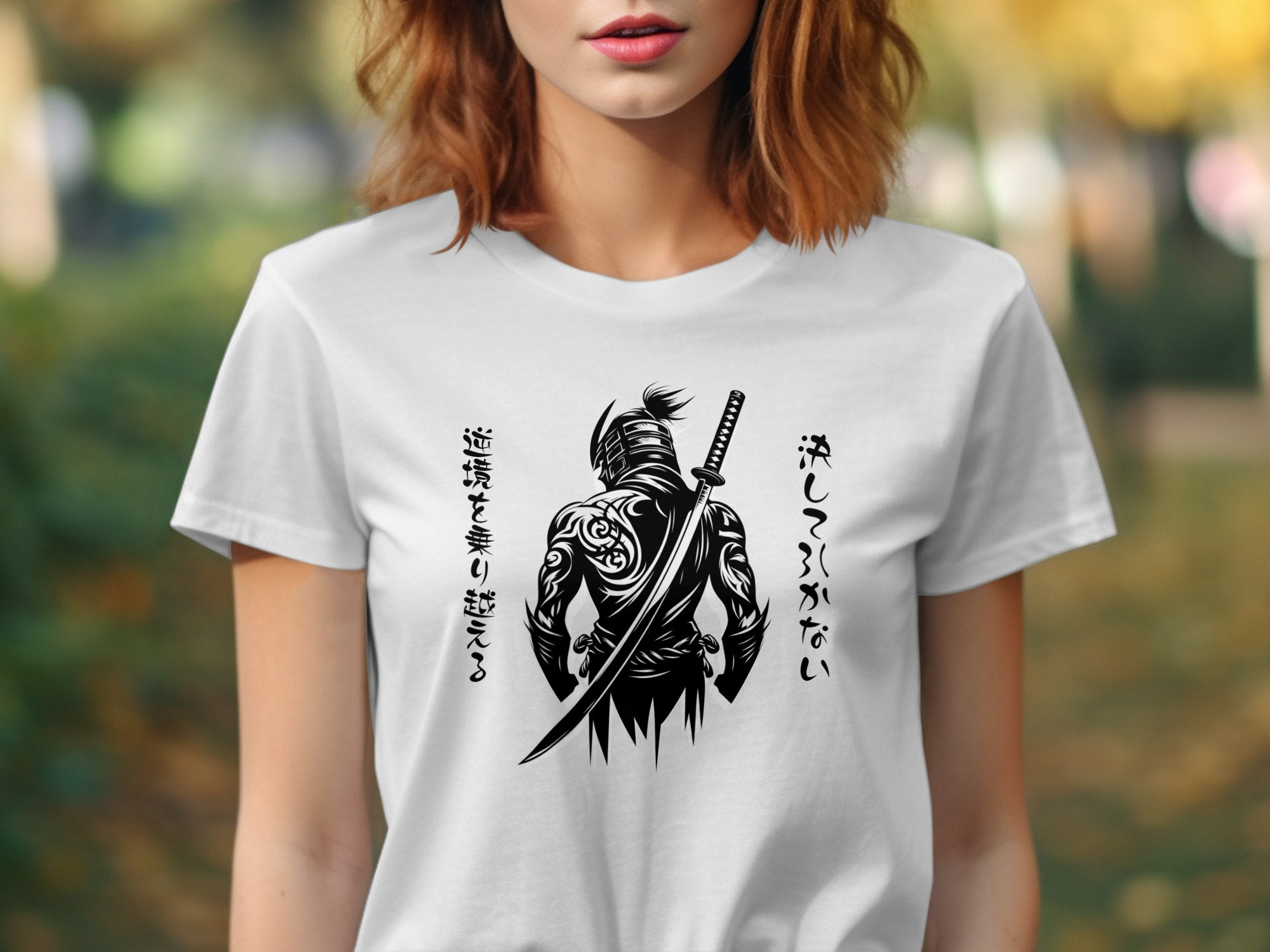 Samurai Ninja - Coloured Gildan T-Shirt Japanese Talisman Unisex Cultural Symbolic Graphic Design