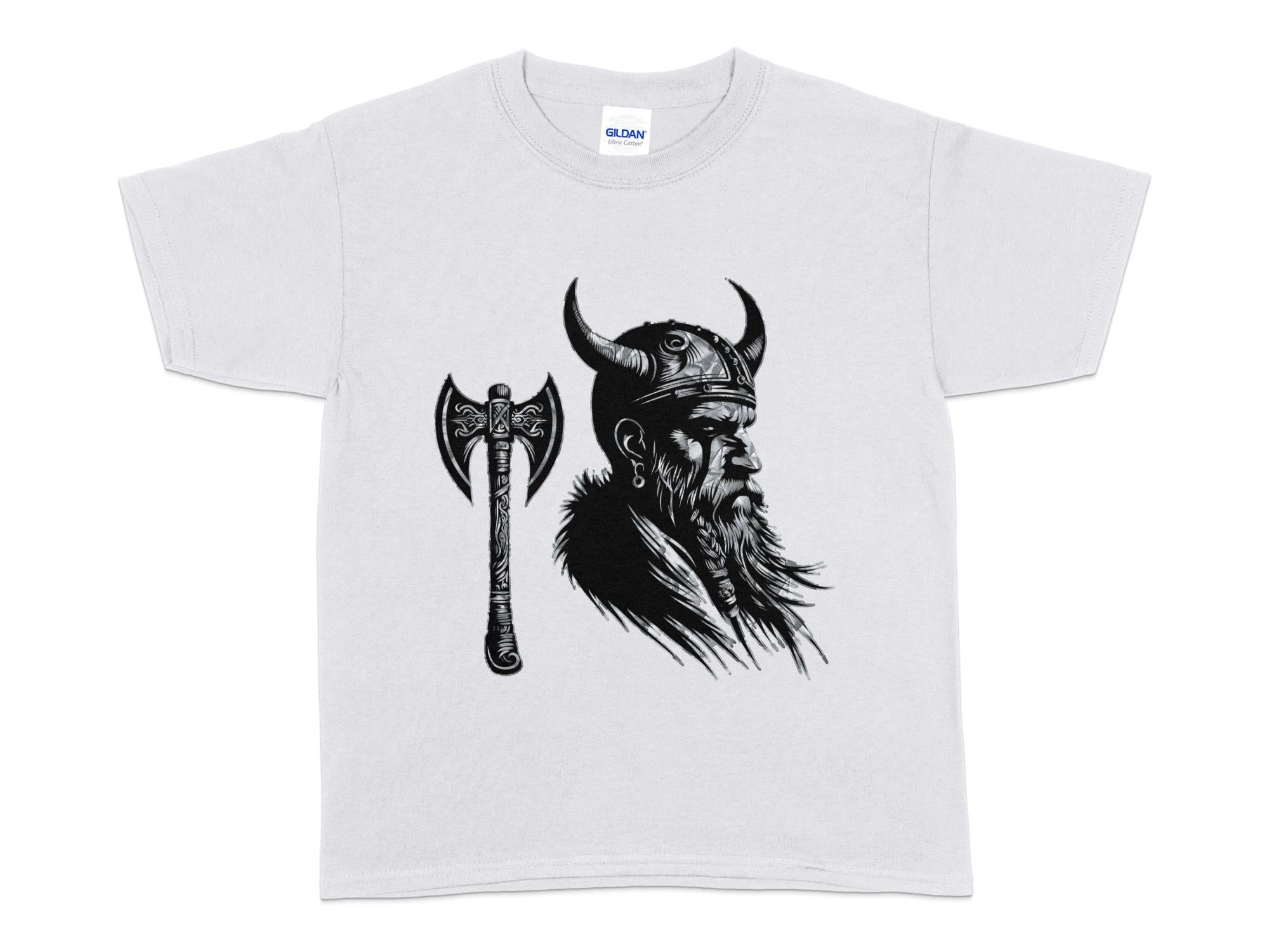 Viking Knowledge - Coloured Gildan Kids T Shirt Norse Talisman Unisex Valhalla Tee