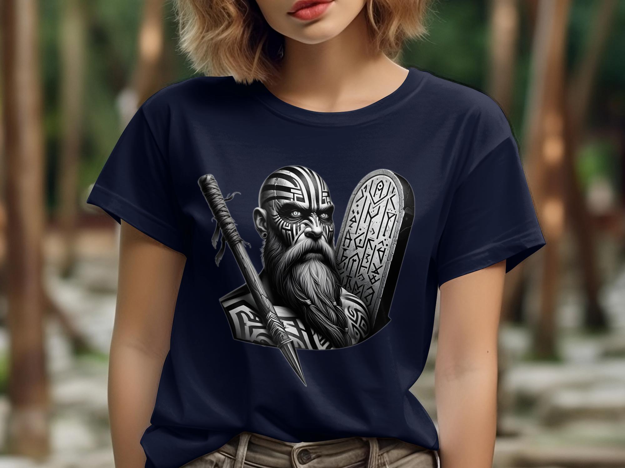 Viking Determination - Coloured Gildan T Shirt Realistic Norse Talisman Men Women Unisex Valhalla Tee Graphic Design