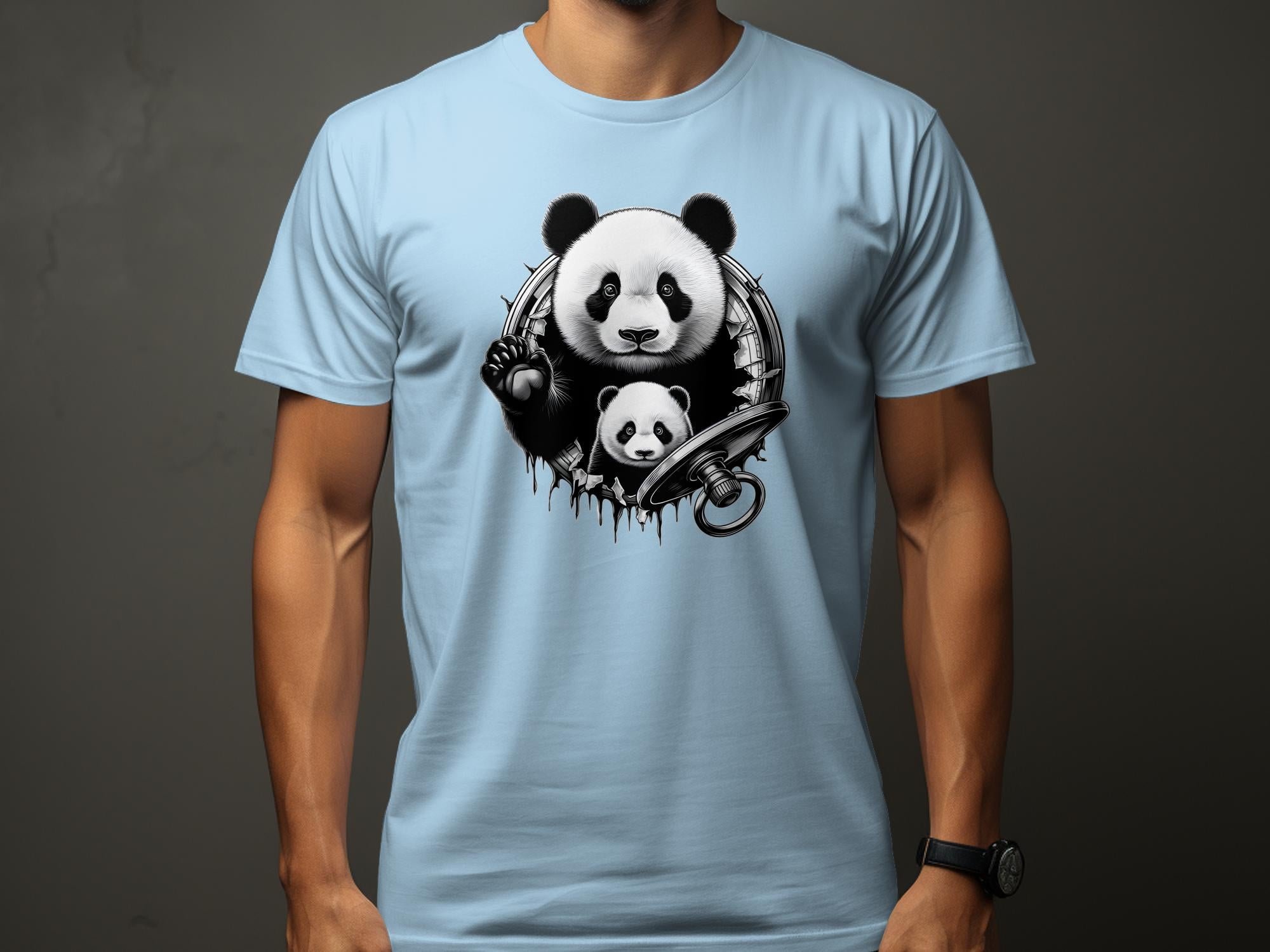 Panda - Coloured Gildan T-Shirt Realistic Animal Talisman Unisex Cute Tee Graphic Design