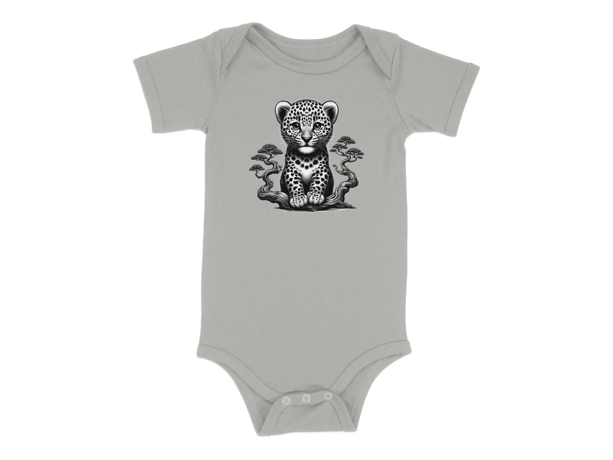 Leopard Bonsai - Coloured Toddler Bodysuit Realistic Animal Talisman Unisex Cute Tee Graphic Design