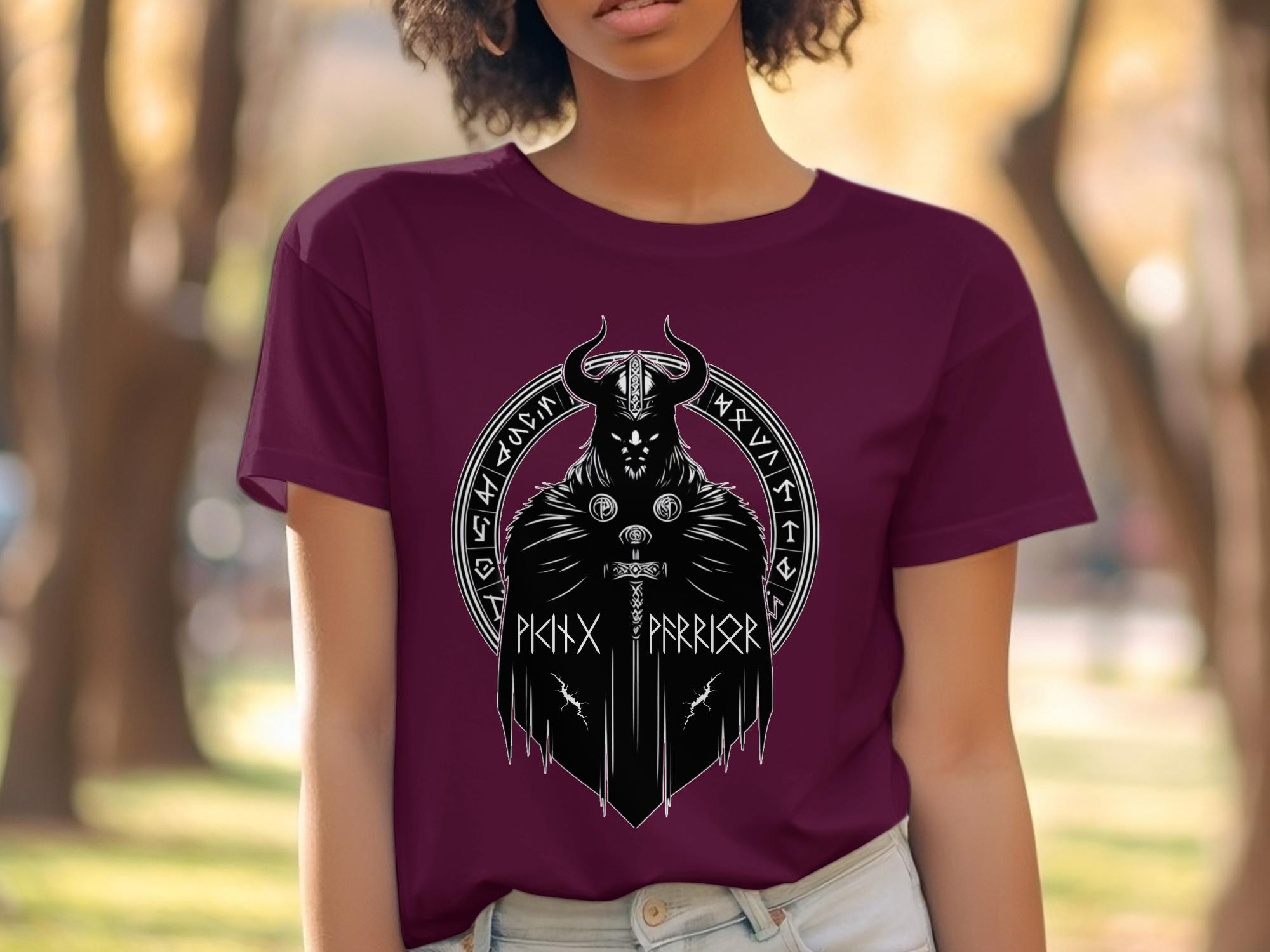 Viking Seer - Coloured Gildan T Shirt Norse Talisman Men Women Unisex Valhalla Tee