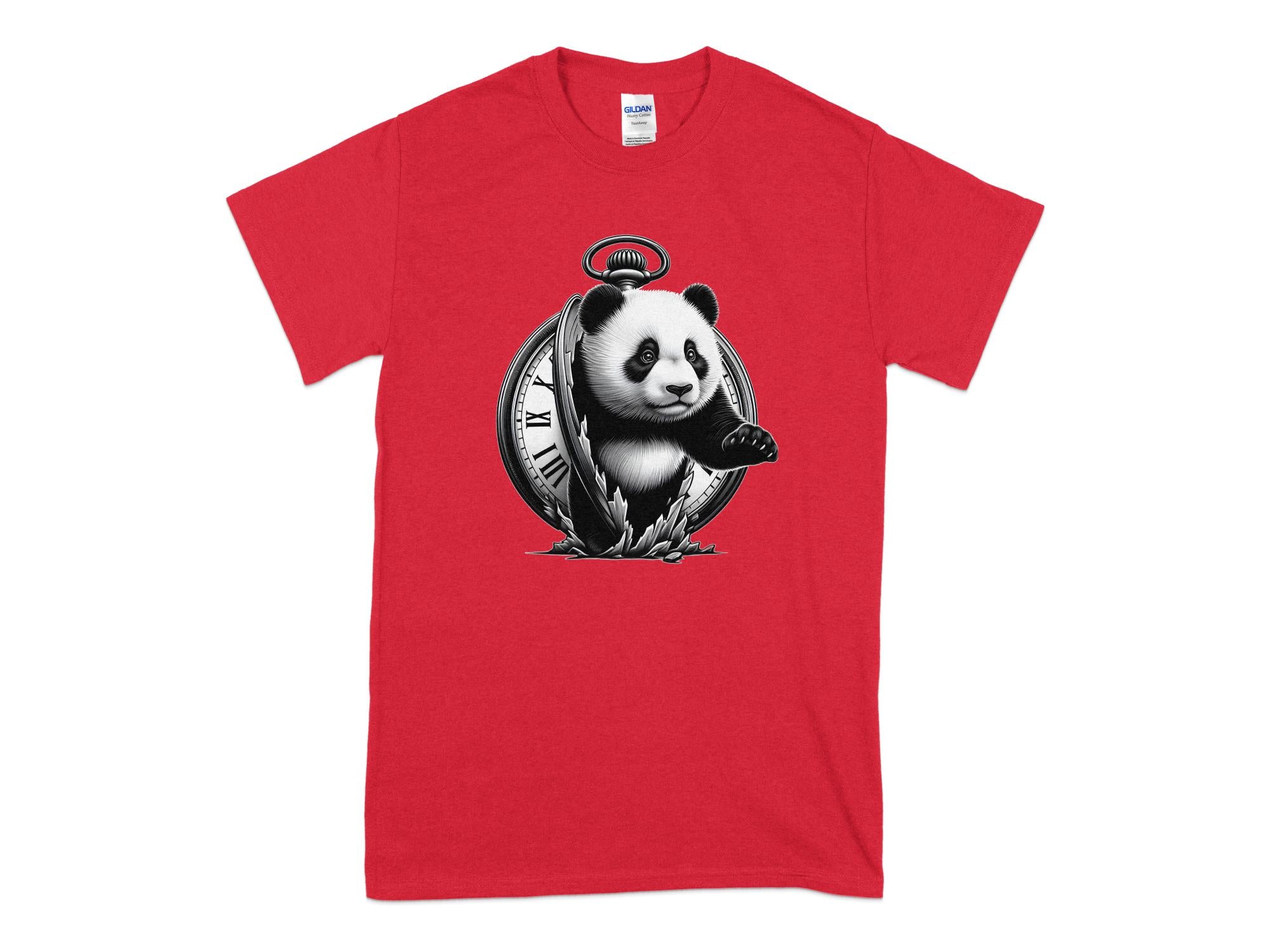 Panda - Coloured Gildan T-Shirt Realistic Animal Talisman Unisex Cute Tee Graphic Design