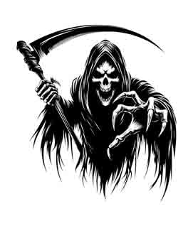 Grim Reaper - Digital Art | PNG, JPEG & SVG | Instant Download for Apparel, Décor and Wall Art