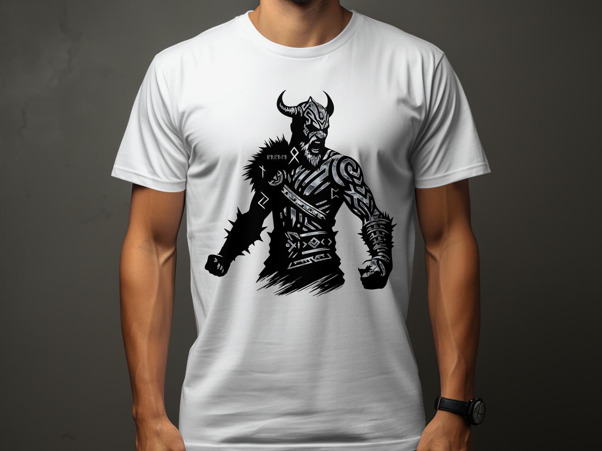 Viking Berserker - Coloured Gildan T Shirt Norse Talisman Men Women Unisex Valhalla Tee