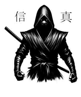 Samurai Ninja - Digital Art | PNG, JPEG & SVG | Instant Download for Apparel, Décor and Wall Art