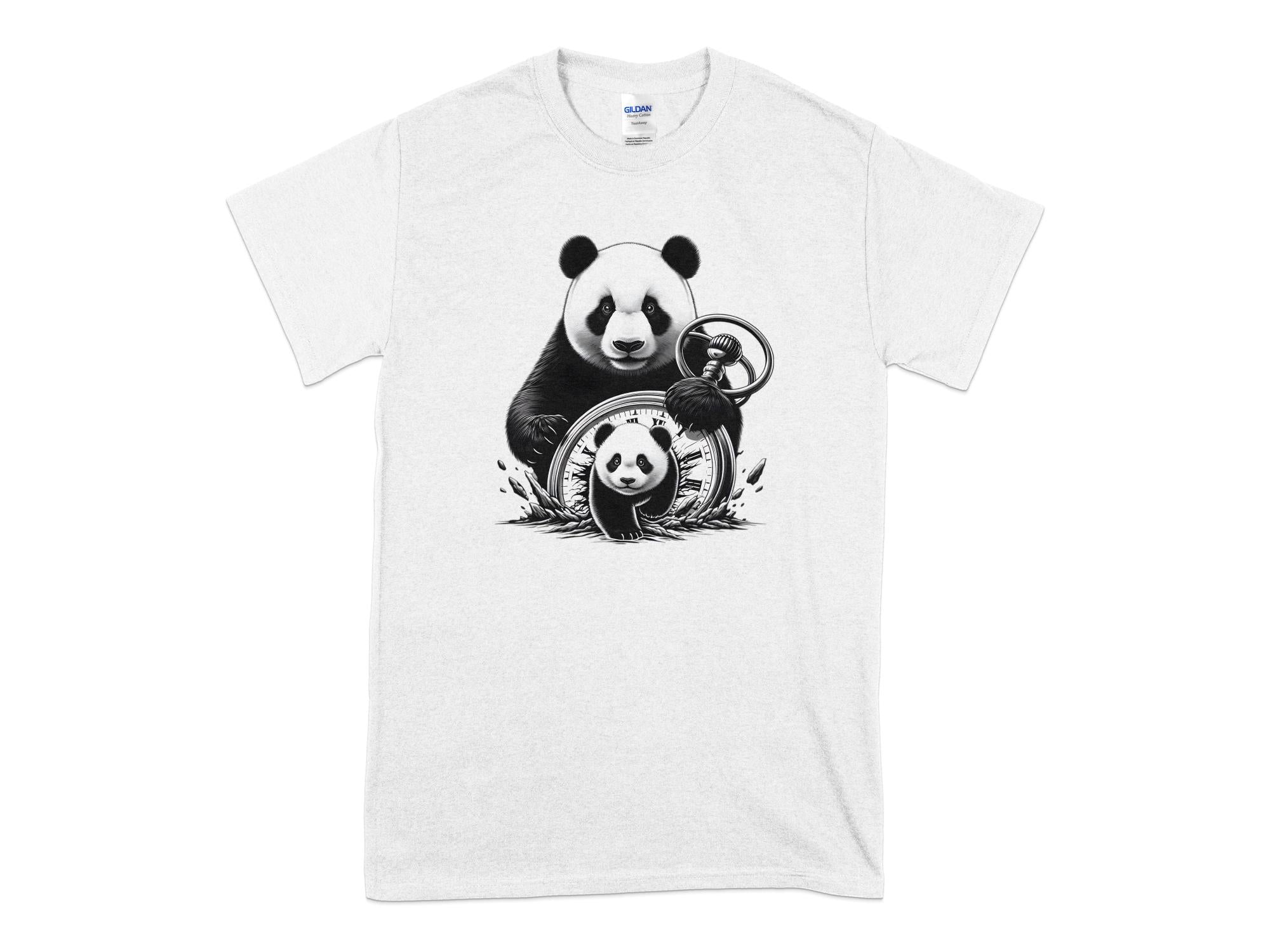 Panda - Coloured Gildan T-Shirt Realistic Animal Talisman Unisex Cute Tee Graphic Design