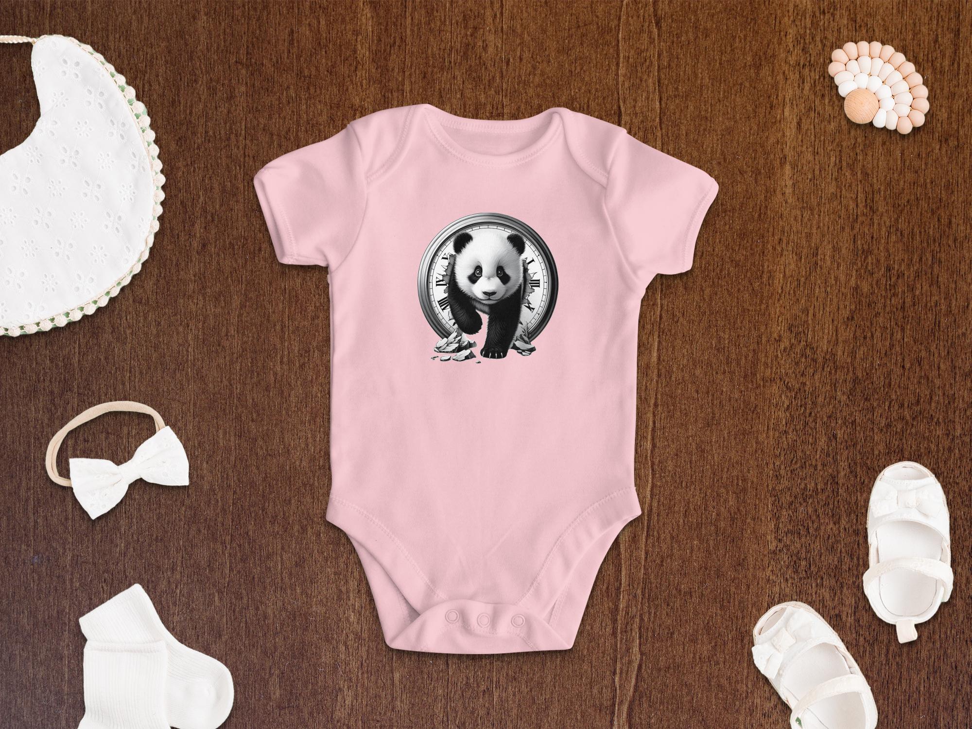 Panda - Coloured Toddler Bodysuit Realistic Animal Talisman Unisex Cute Tee Graphic Design