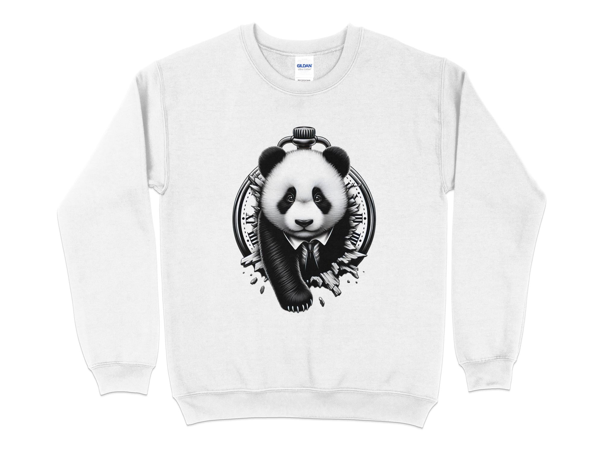 Panda - Coloured Gildan Sweatshirt Realistic Animal Talisman Unisex Cute Tee Graphic Design