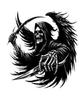 Grim Reaper - Digital Art | PNG, JPEG & SVG | Instant Download for Apparel, Décor and Wall Art