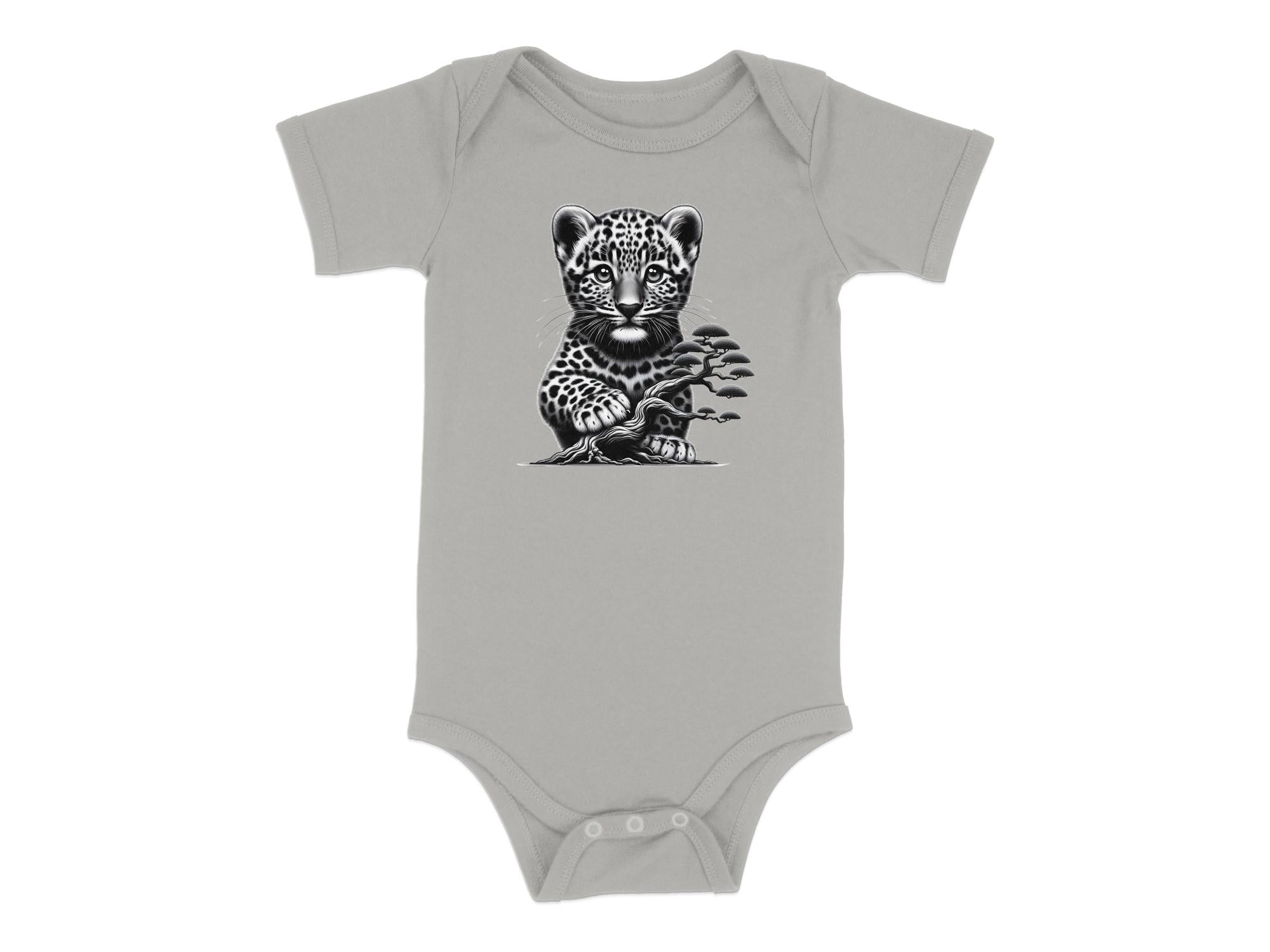 Leopard Bonsai - Coloured Toddler Bodysuit Realistic Animal Talisman Unisex Cute Tee Graphic Design