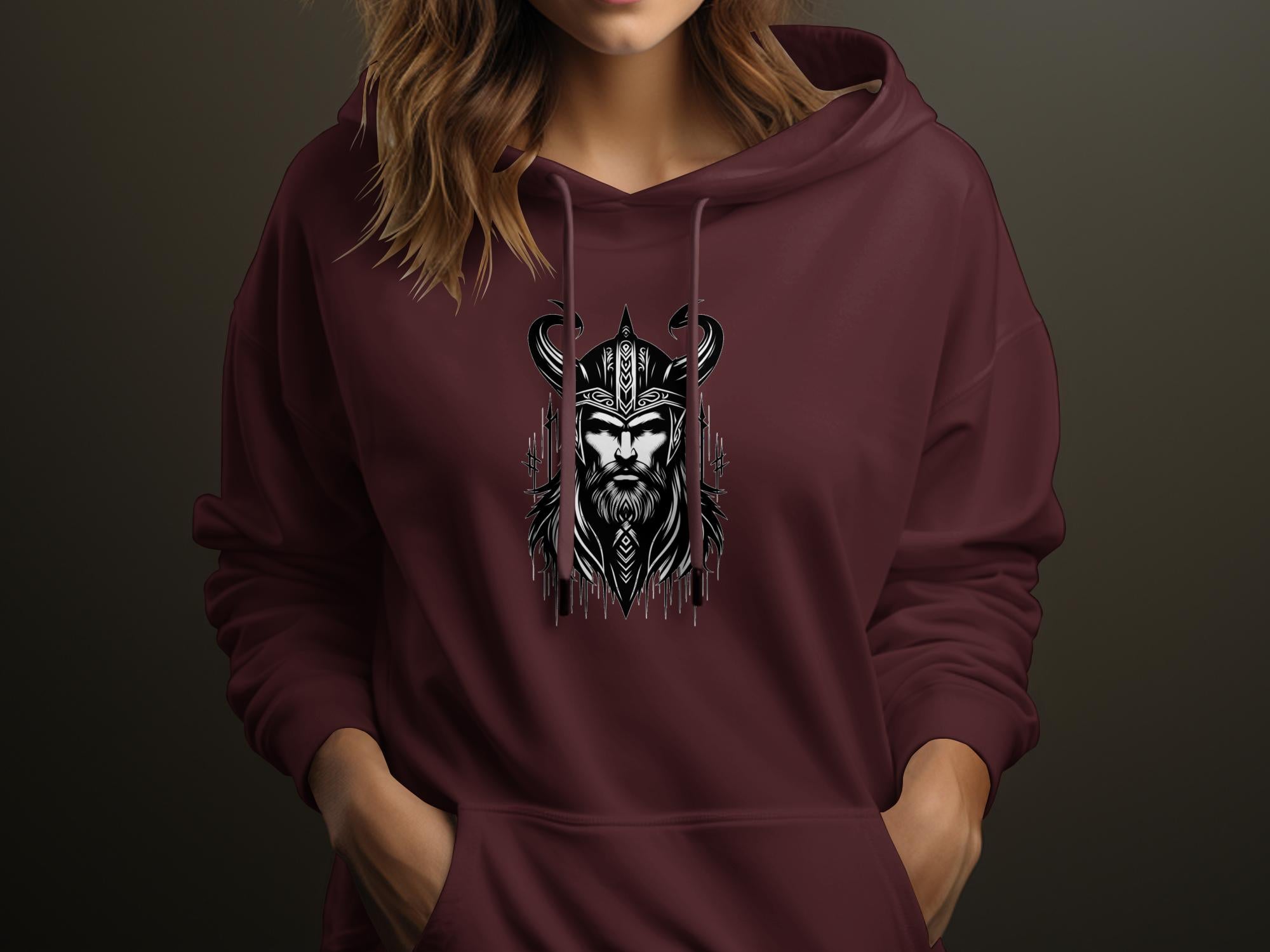 Viking Zeal - Coloured Gildan Hoodie Realistic Norse Talisman Men Women Unisex Valhalla Tee Graphic Design