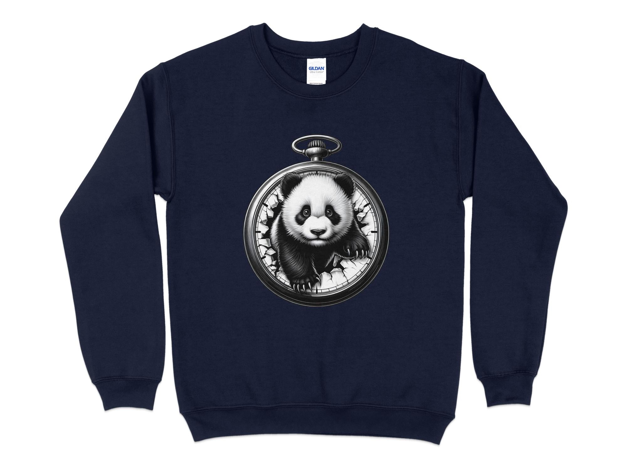 Panda - Coloured Gildan Sweatshirt Realistic Animal Talisman Unisex Cute Tee Graphic Design