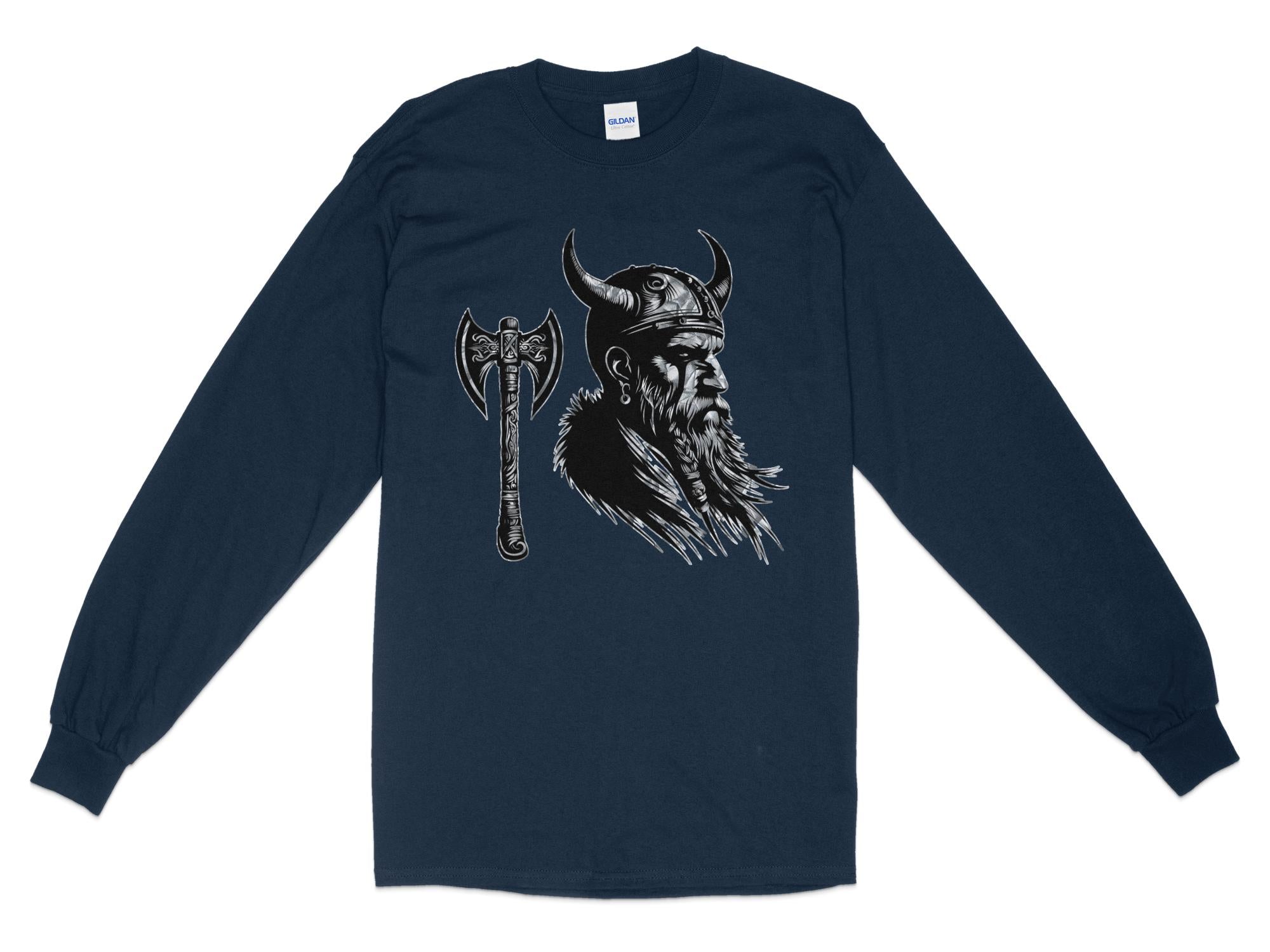 Viking Knowledge - Coloured Gildan Long Sleeve Norse Talisman Men Women Unisex Valhalla Tee