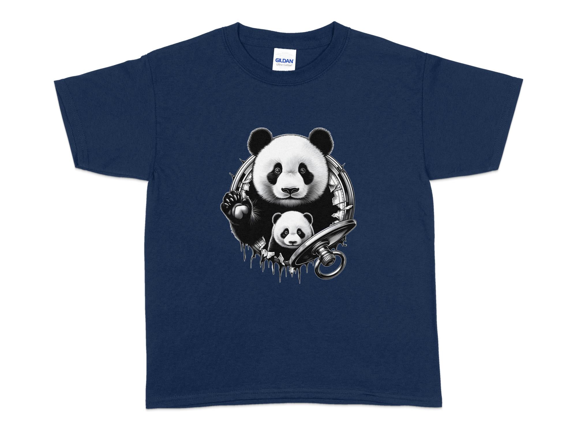 Panda - Coloured Kids T-Shirt Realistic Animal Talisman Unisex Cute Tee Graphic Design