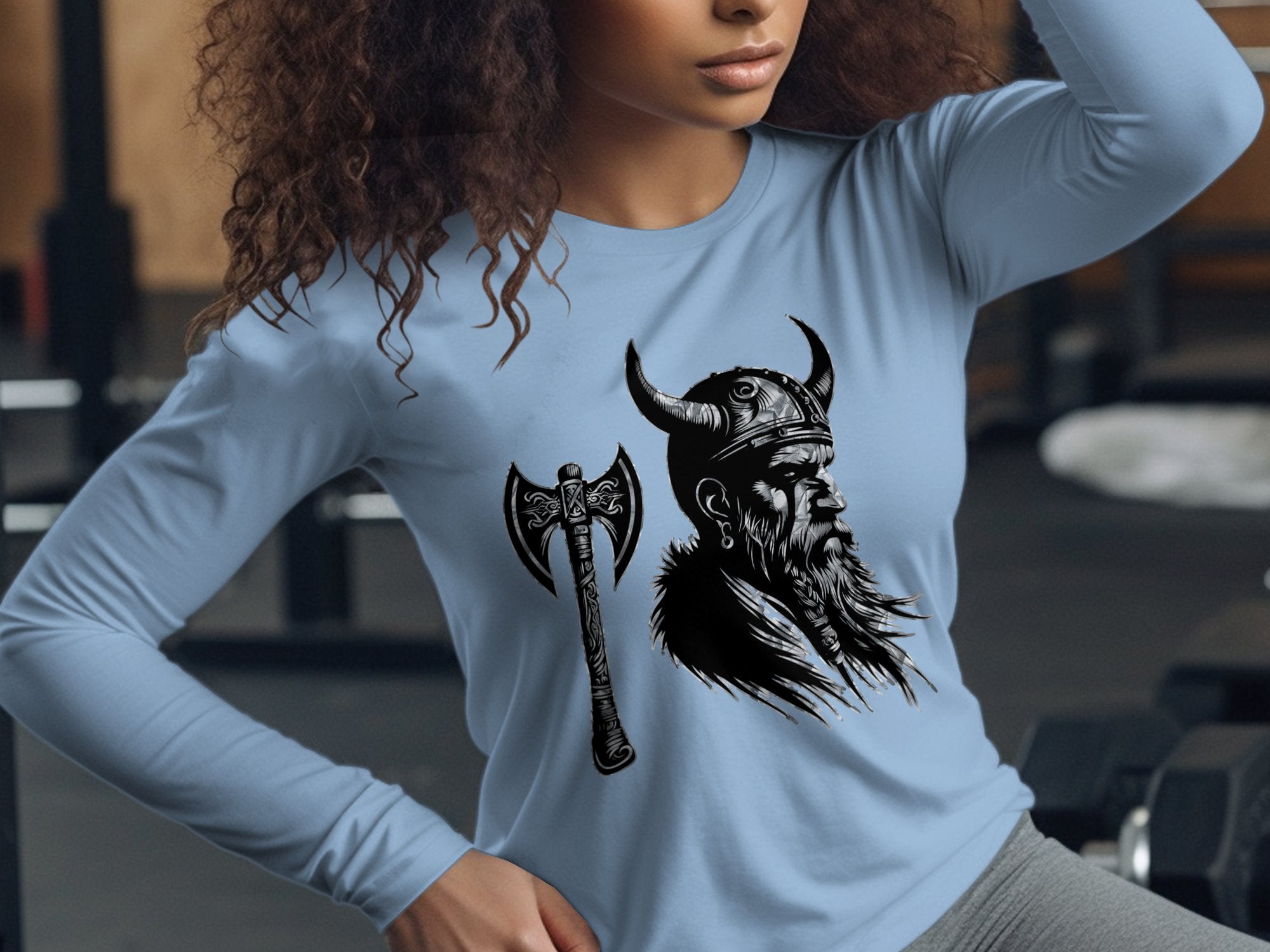 Viking Knowledge - Coloured Gildan Long Sleeve Norse Talisman Men Women Unisex Valhalla Tee