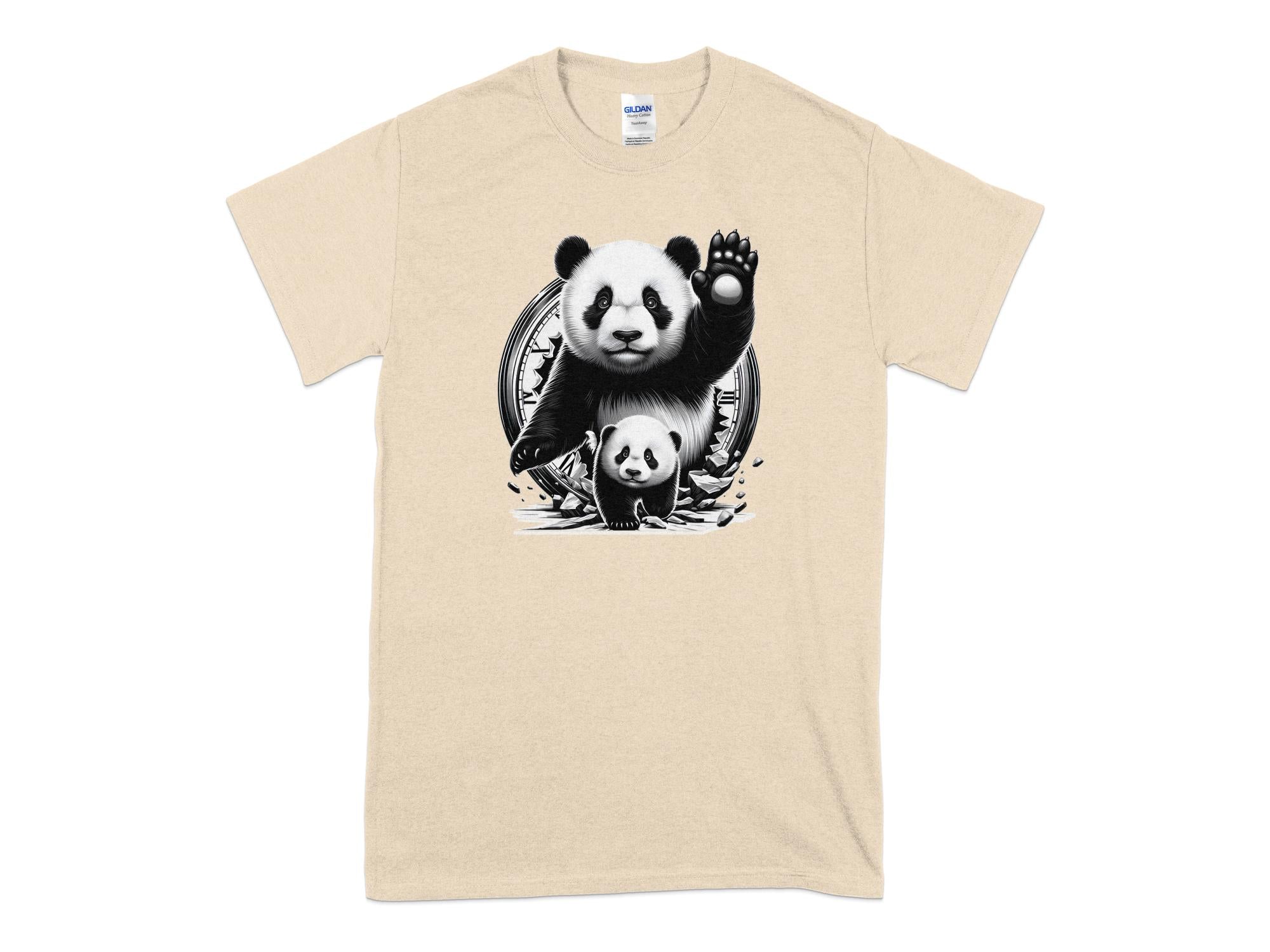 Panda - Coloured Gildan T-Shirt Realistic Animal Talisman Unisex Cute Tee Graphic Design