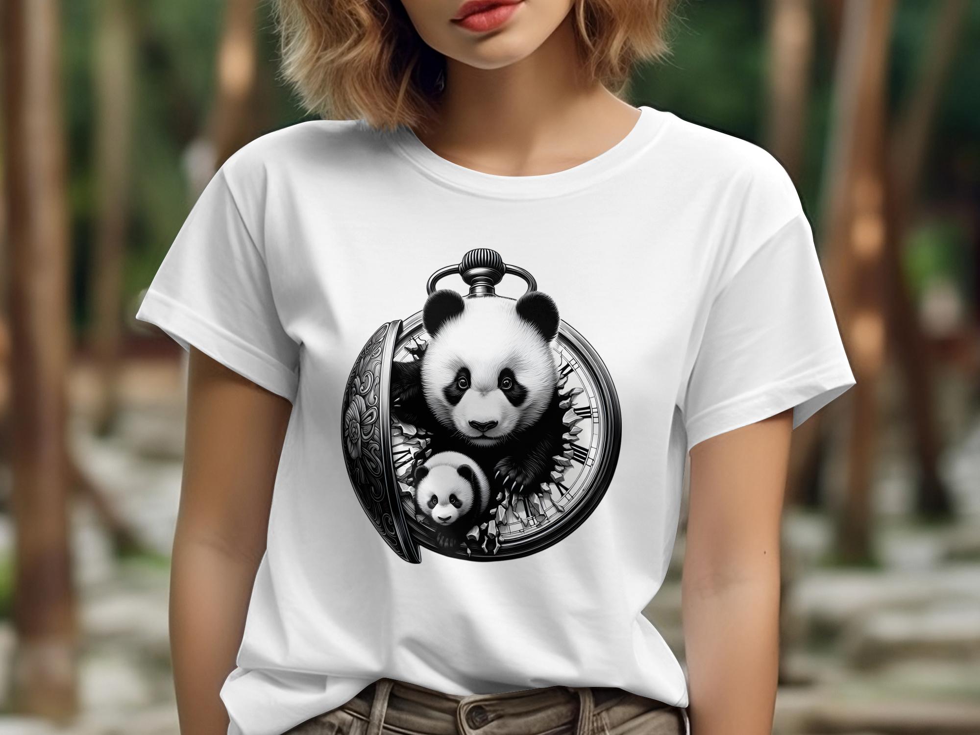 Panda - Coloured Gildan T-Shirt Realistic Animal Talisman Unisex Cute Tee Graphic Design