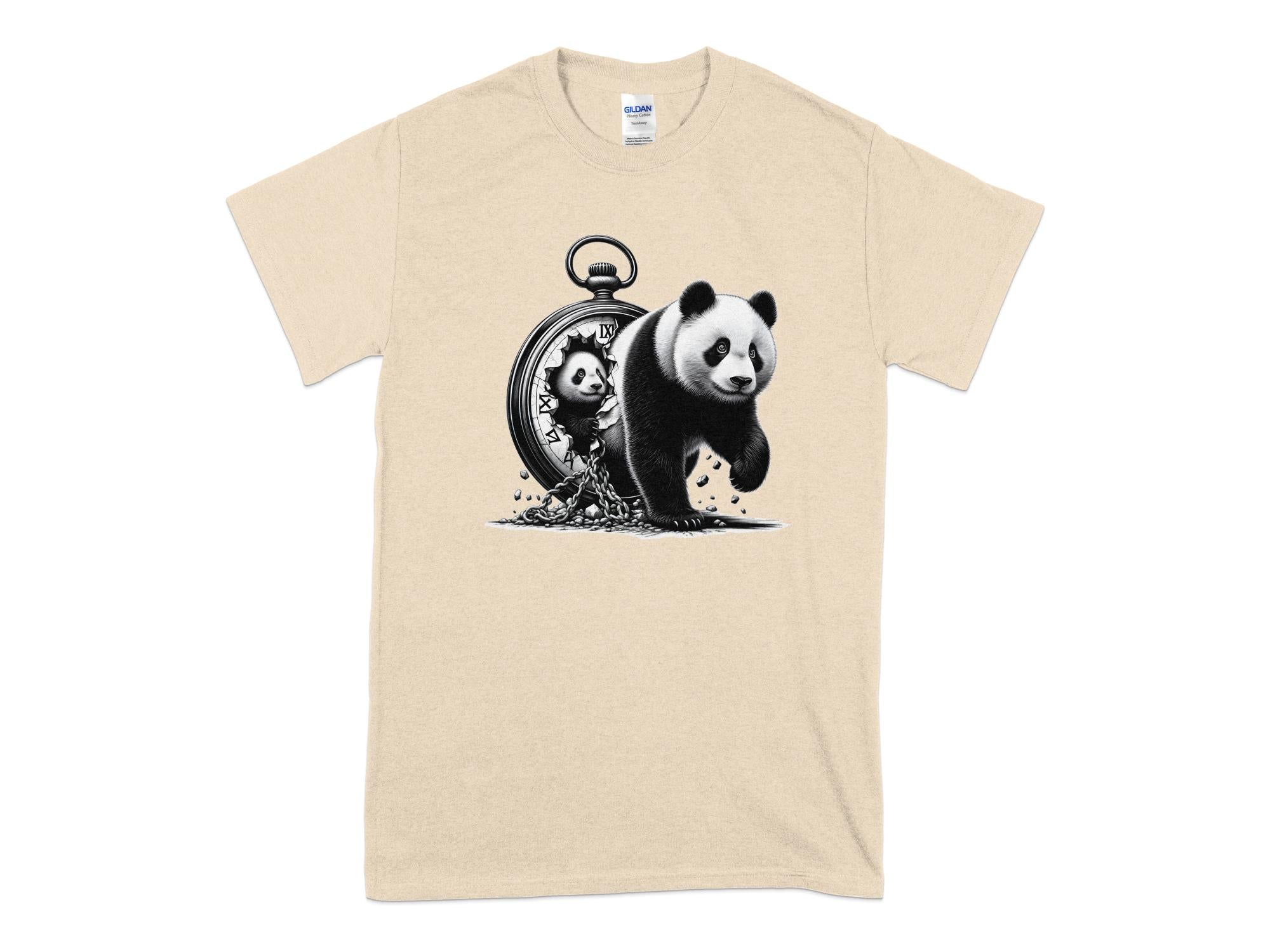 Panda - Coloured Gildan T-Shirt Realistic Animal Talisman Unisex Cute Tee Graphic Design