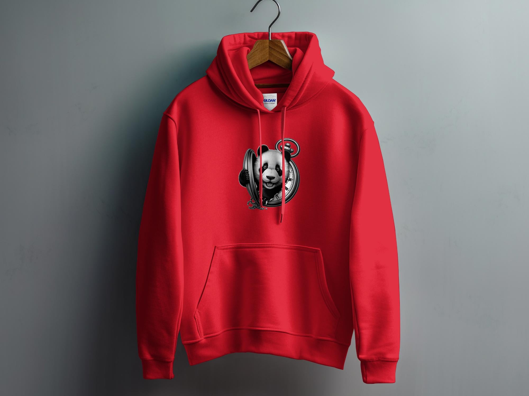 Panda - Coloured Gildan Hoodie Realistic Animal Talisman Unisex Cute Tee Graphic Design