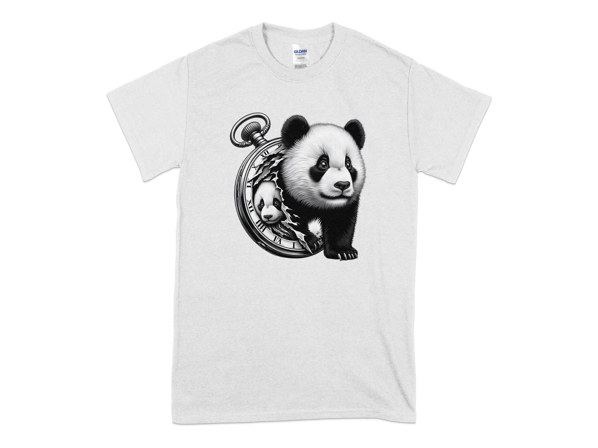 Panda - Coloured Gildan T-Shirt Realistic Animal Talisman Unisex Cute Tee Graphic Design