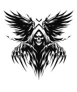 Grim Reaper - Digital Art | PNG, JPEG & SVG | Instant Download for Apparel, Décor and Wall Art